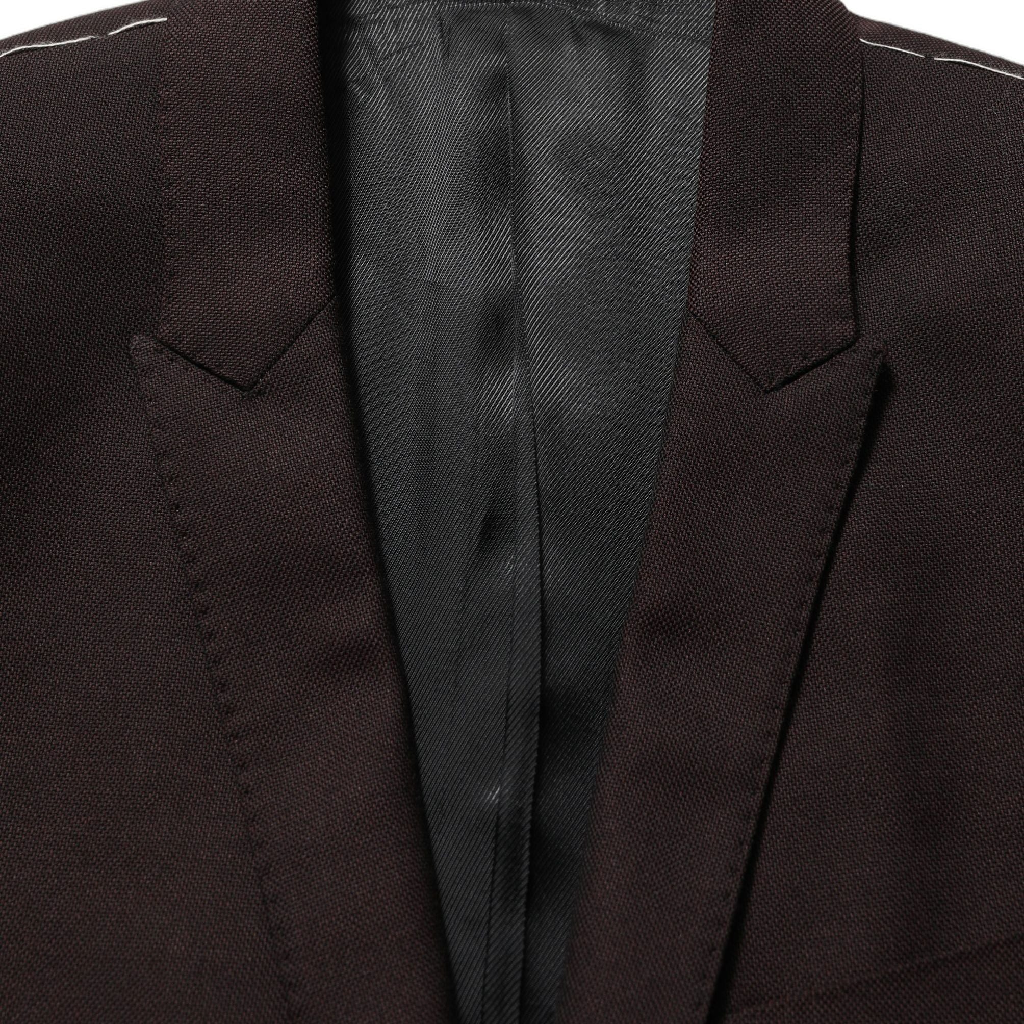 Dolce & Gabbana Brown Wool GOLD Single Breasted Men Jacket