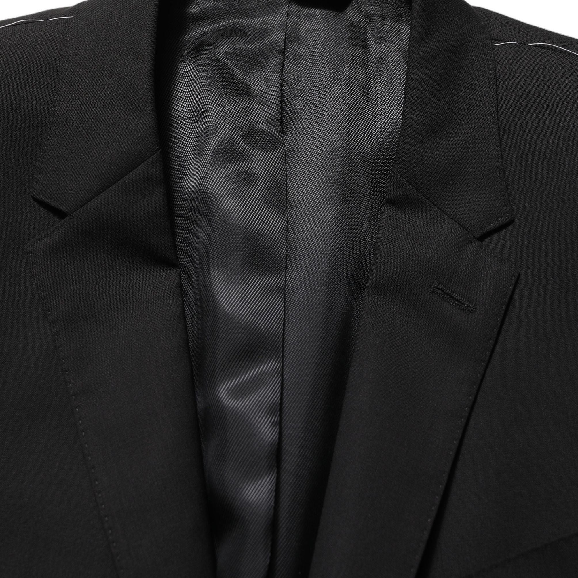 Dolce & Gabbana Black Wool Single Breasted Blazer Jacket