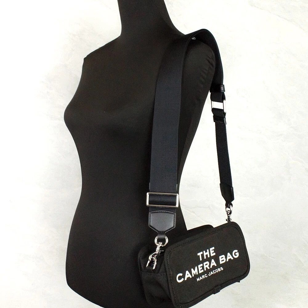 Marc Jacobs The Camera Bag Black Canvas Crossbody Bag