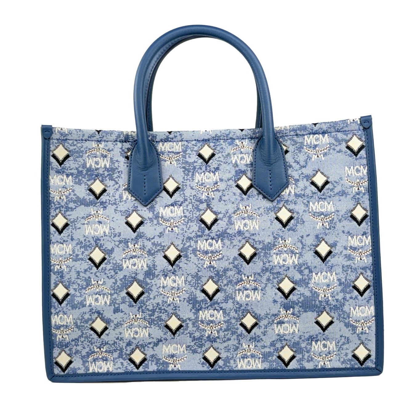 MCM Aren Munchen Denim Tote Bag
