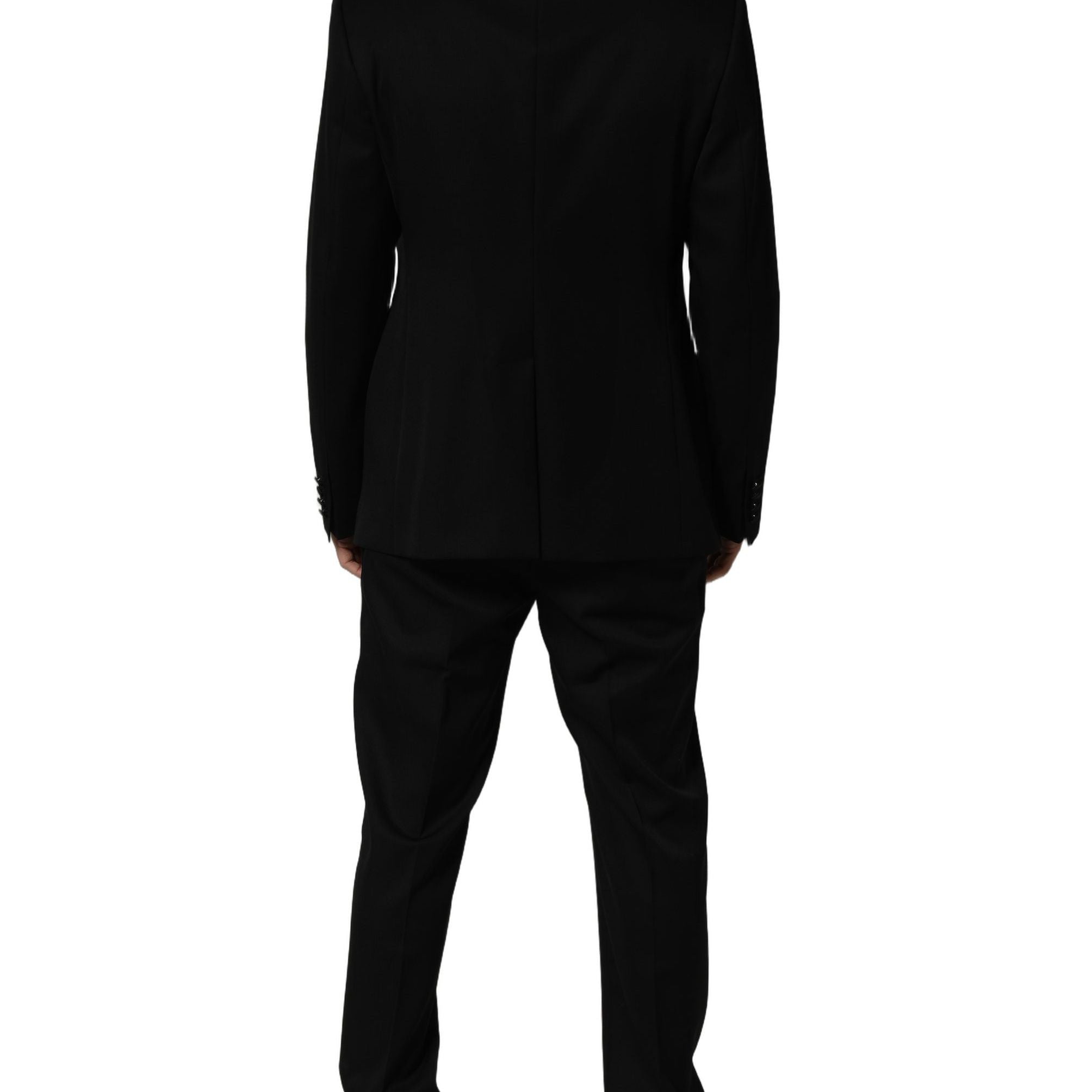 Dolce & Gabbana Black Crystal Embellished 2 Piece Suit