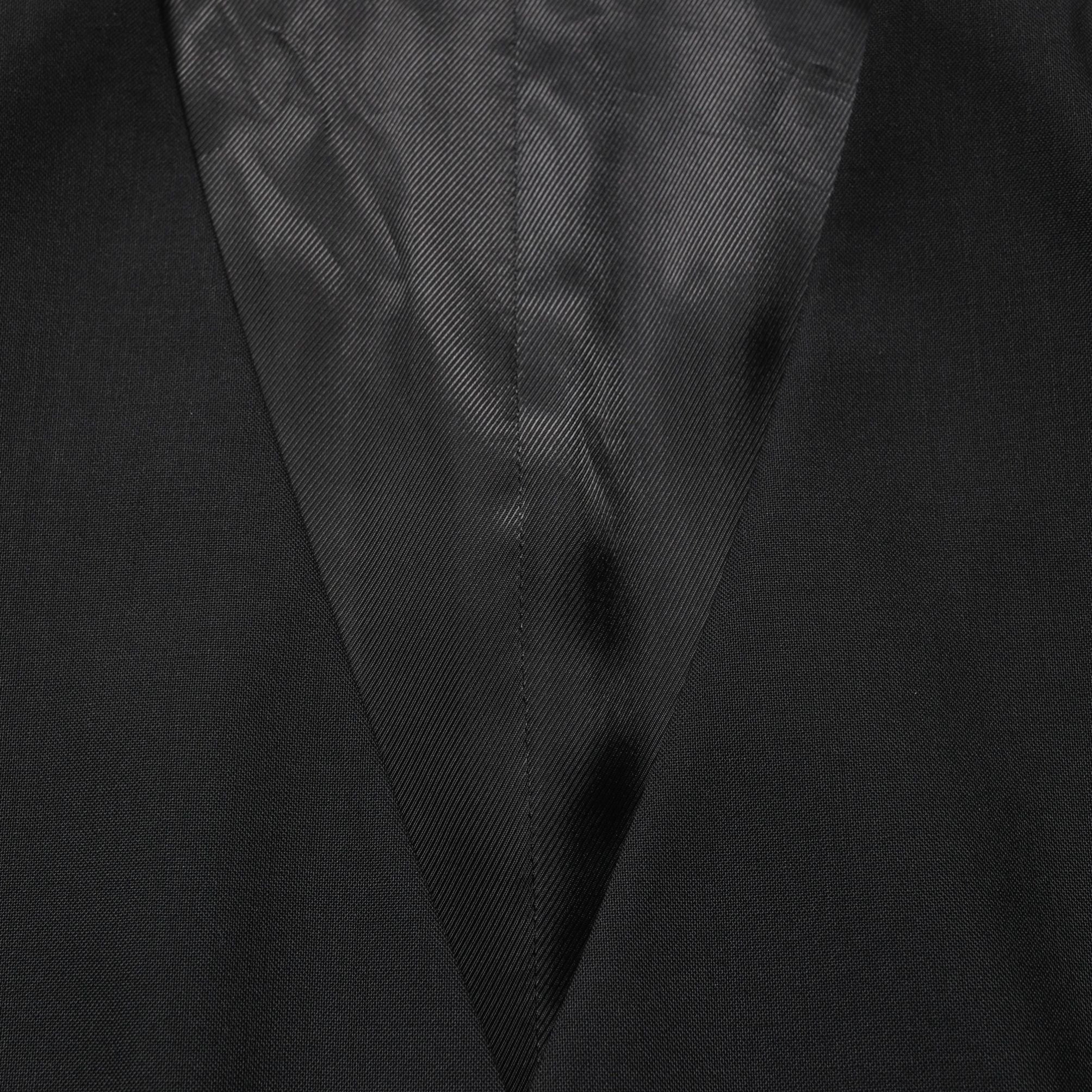 Dolce & Gabbana Black Wool Single Breasted Waistcoat Vest
