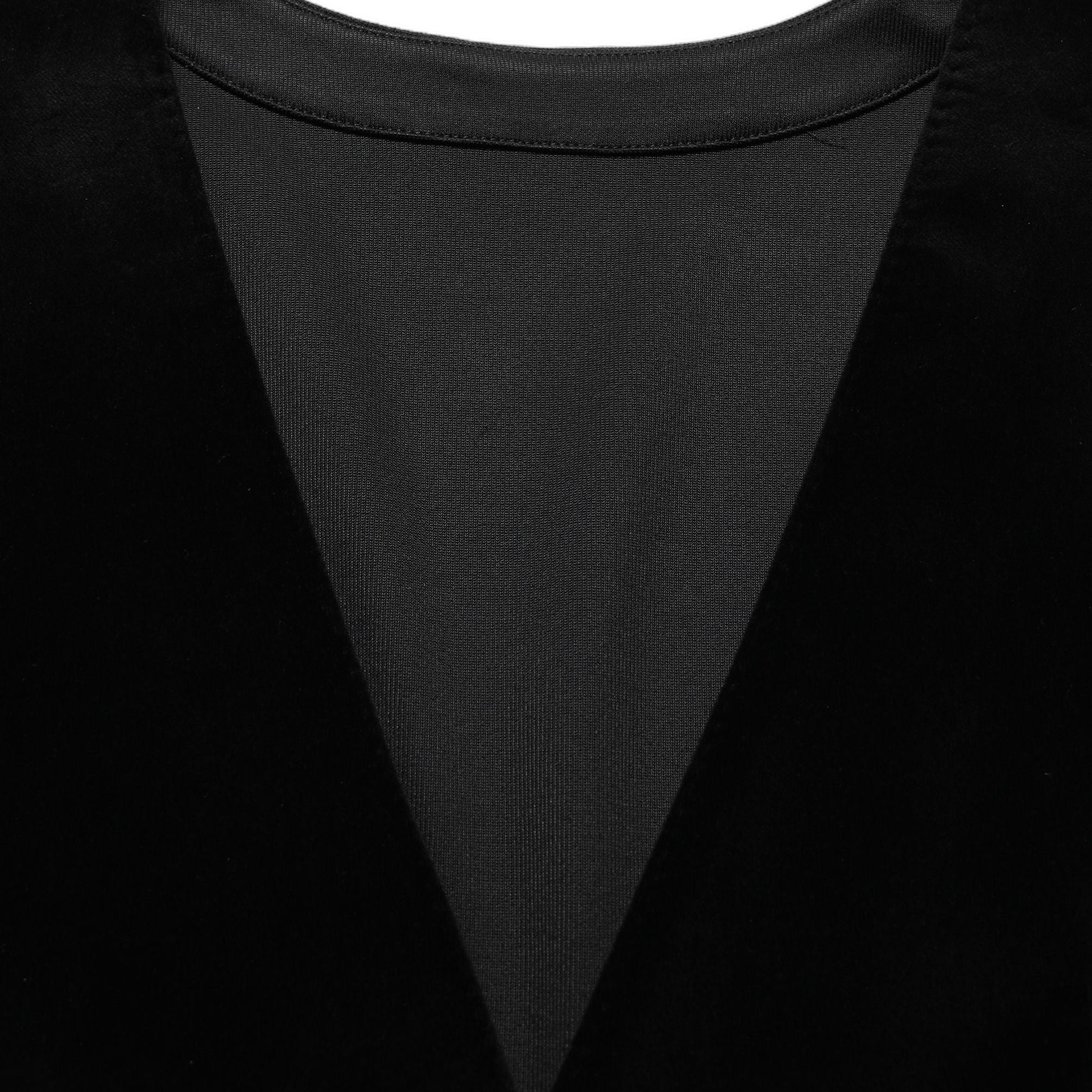 Dolce & Gabbana Black Cotton SingleBreasted Waistcoat Vest