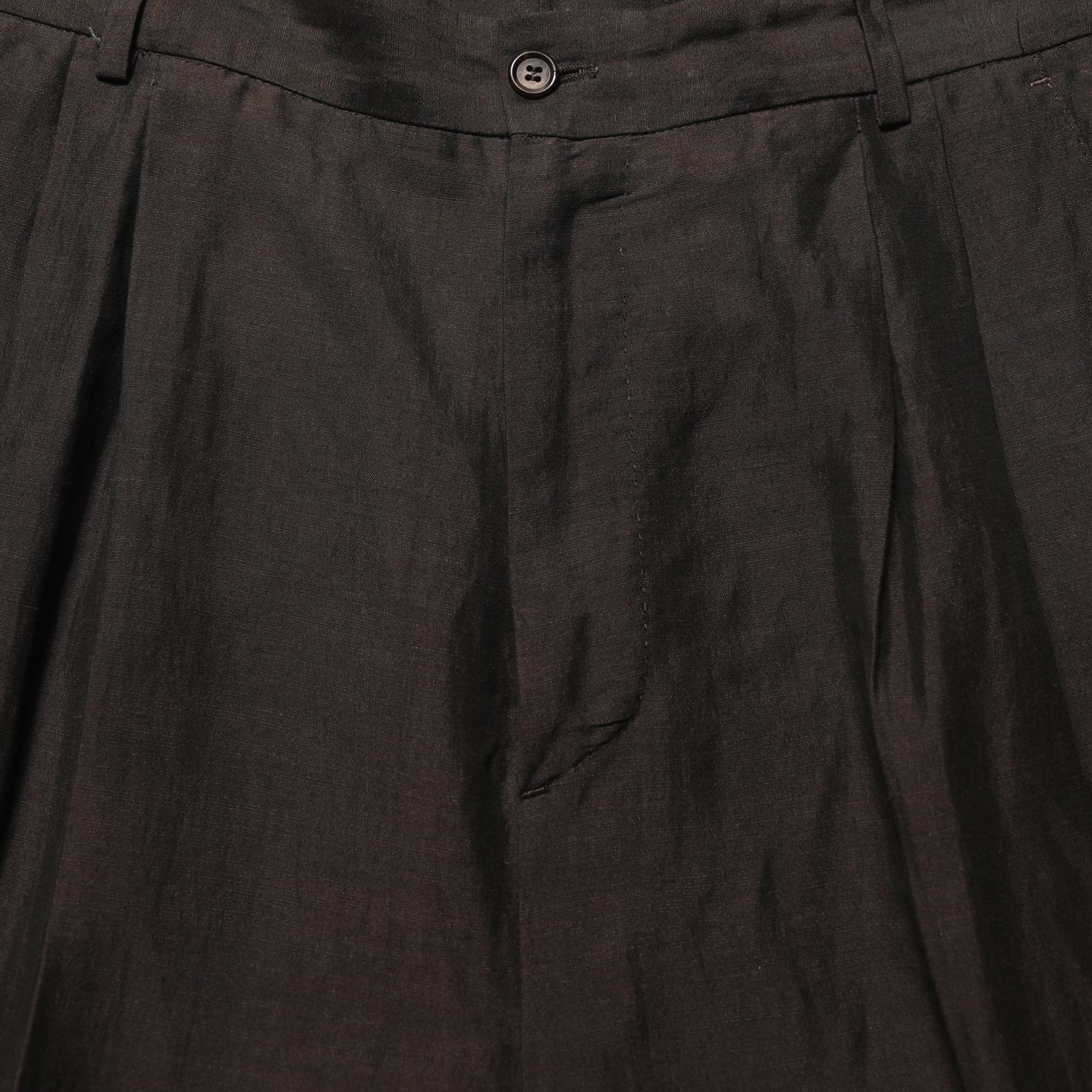 Dolce & Gabbana Brown Linen Straight Men Dress Trouser Pants