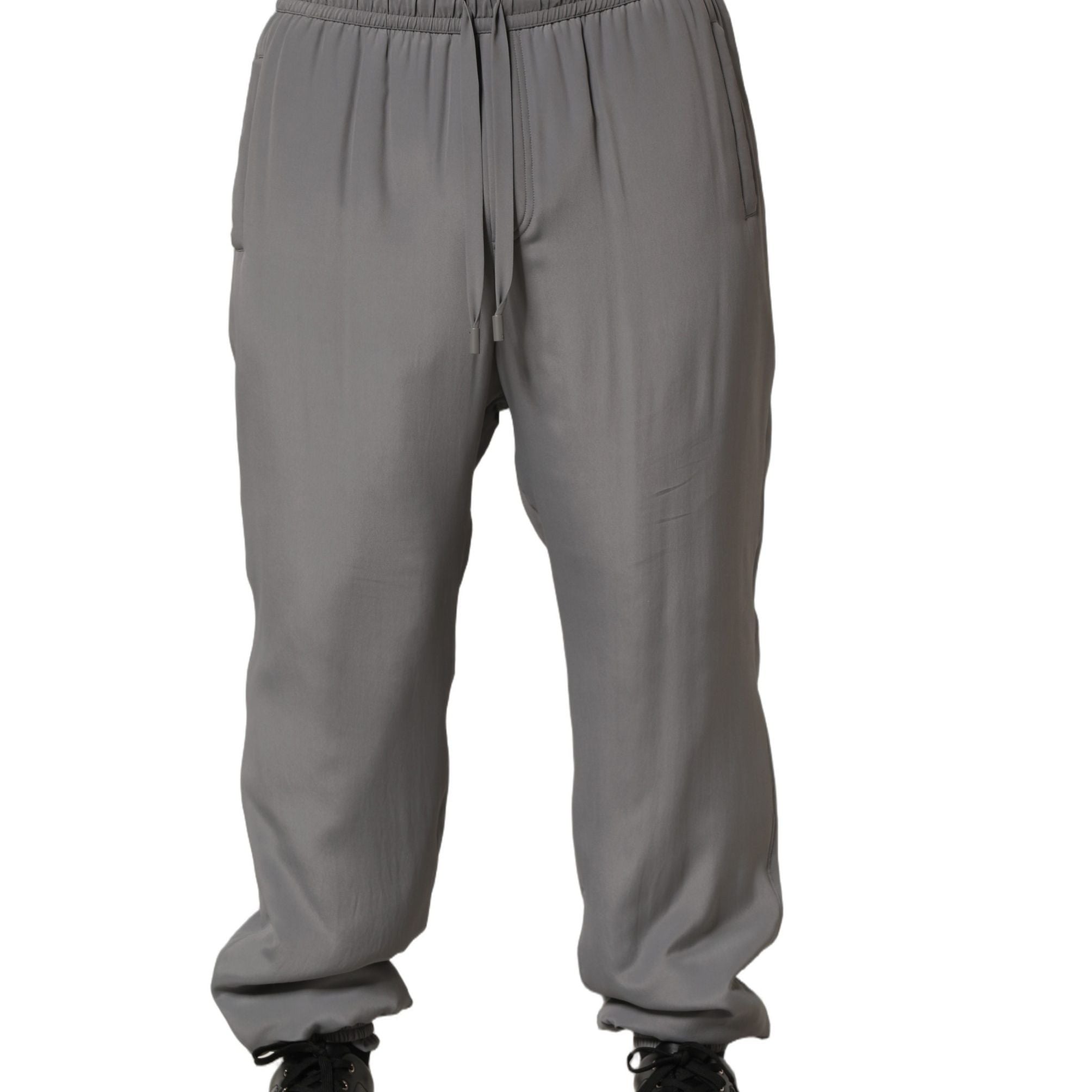 Dolce & Gabbana Gray Cotton Jogger Sweatpants Trouser Pants