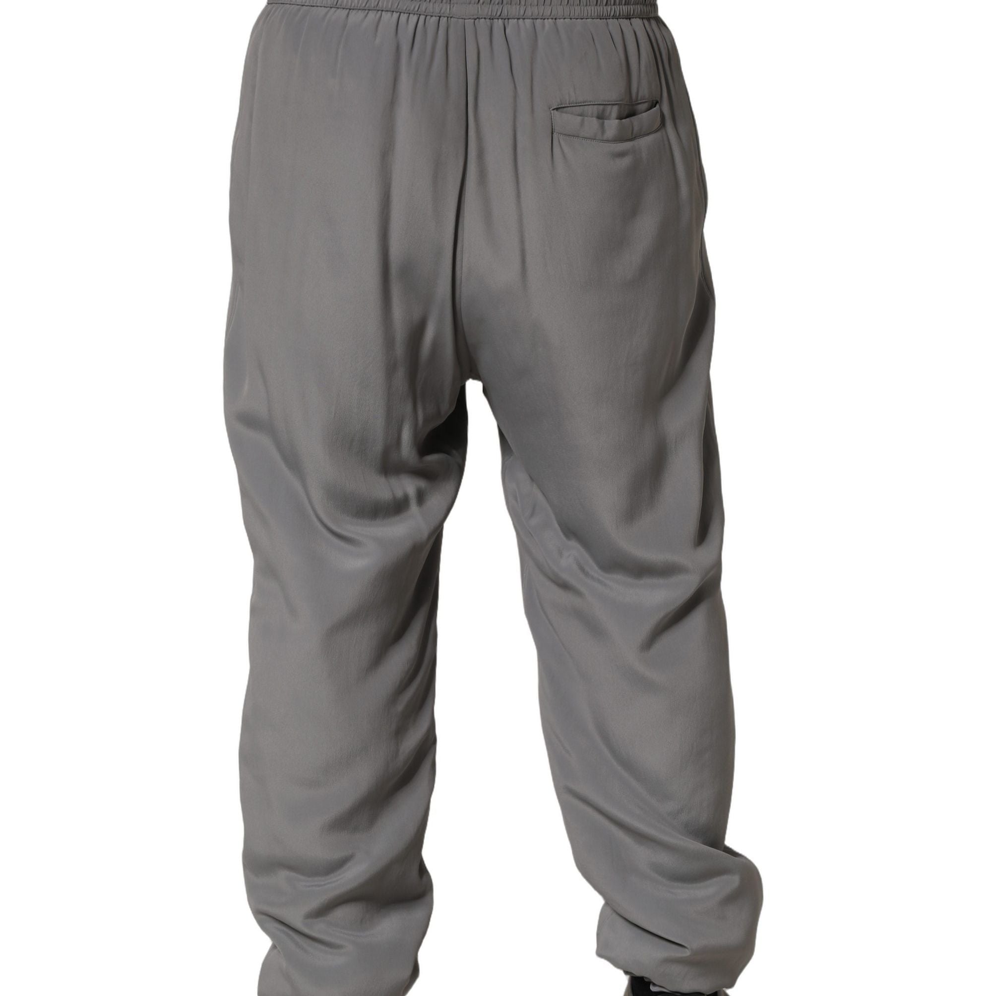 Dolce & Gabbana Gray Cotton Jogger Sweatpants Trouser Pants