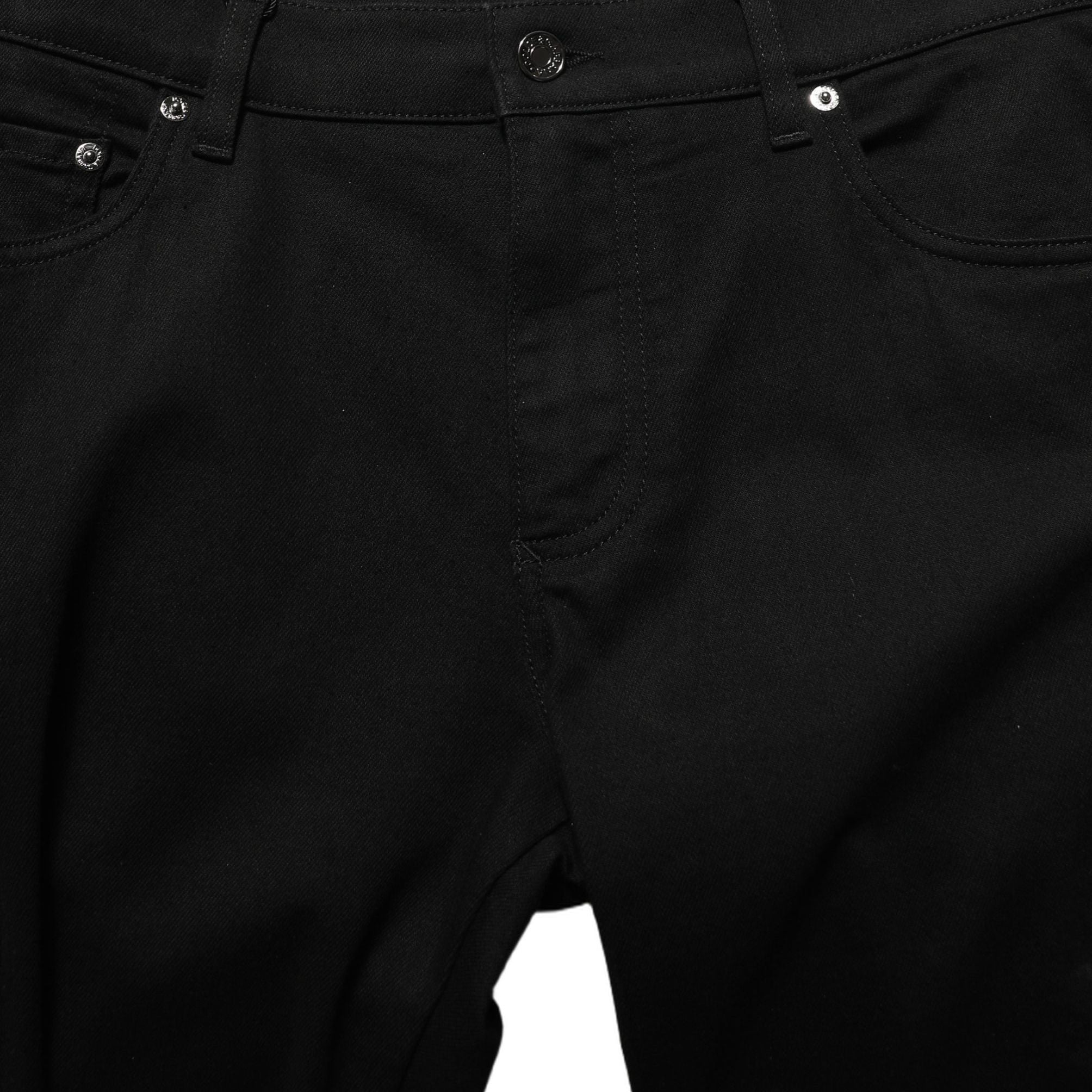 Dolce & Gabbana Black Cotton Stretch Skinny Men Denim Jeans