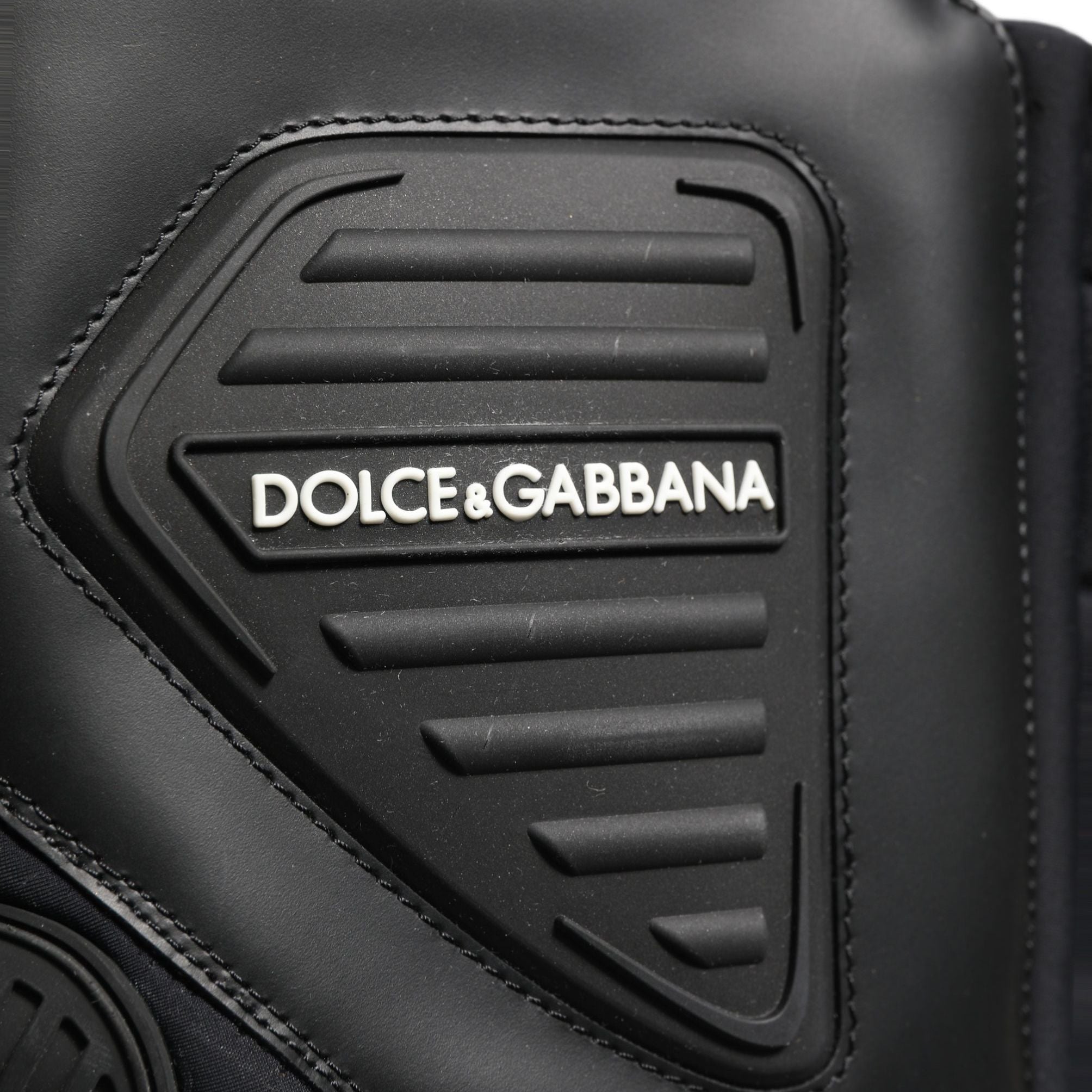 Dolce & Gabbana Black Leather Biker Mid Calf Men Boots Shoes