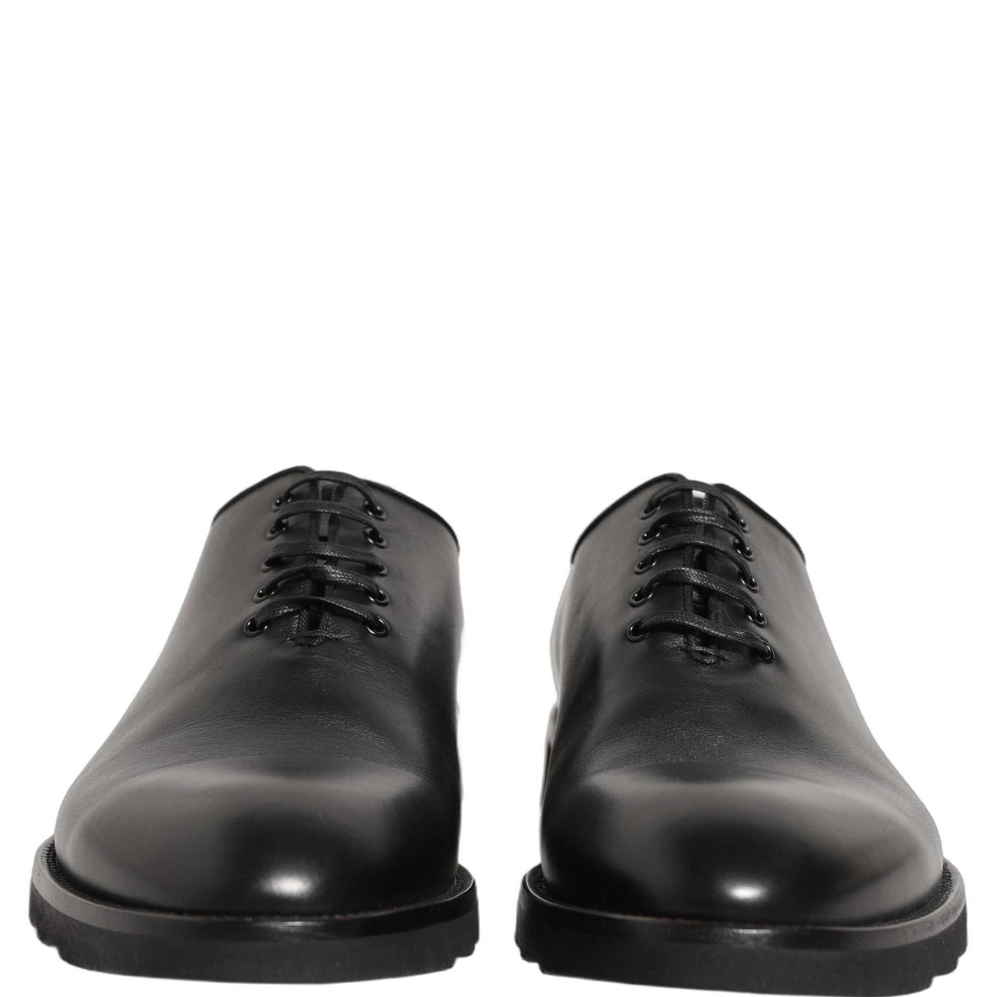 Dolce & Gabbana Black Leather Men Oxford Dress Formal Shoes