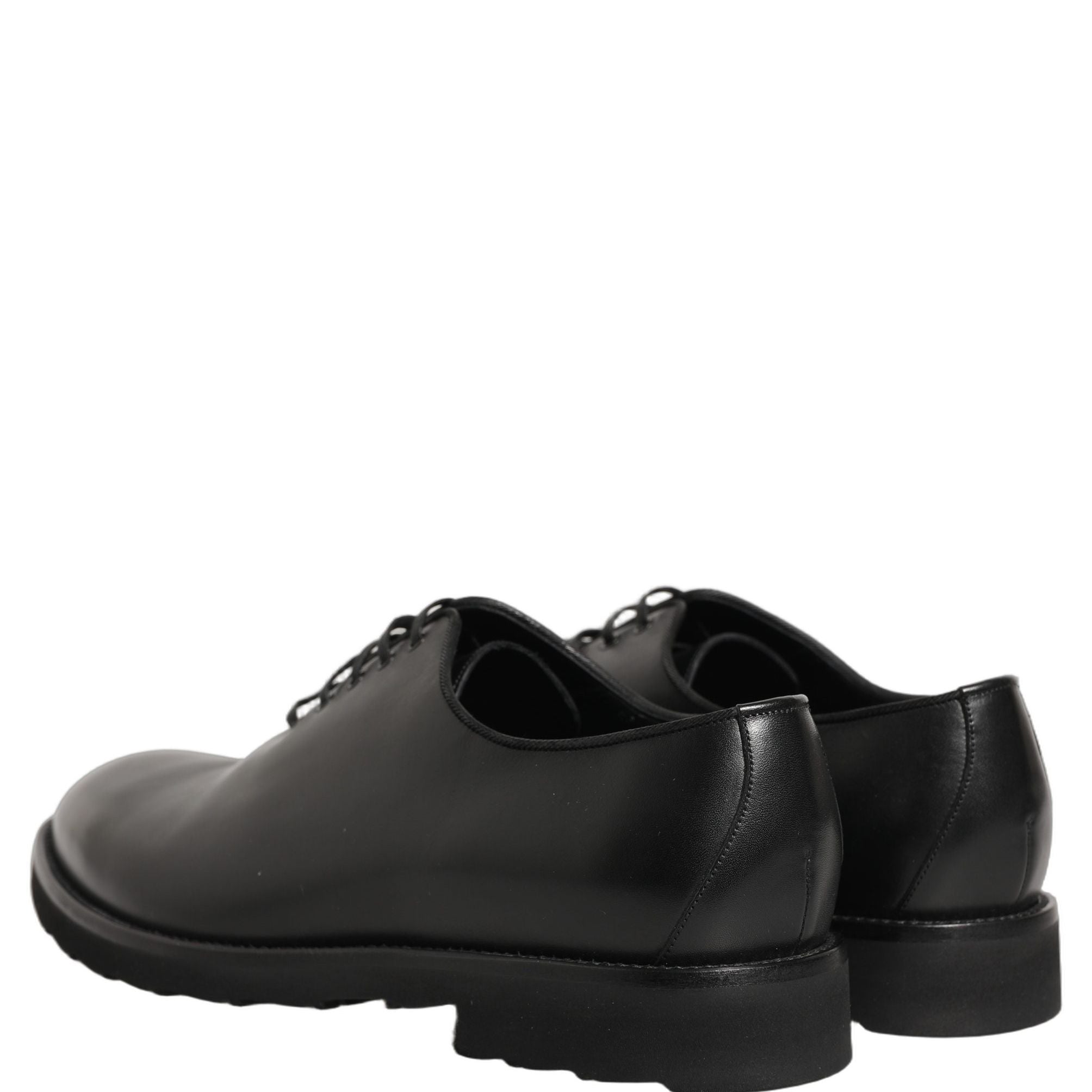 Dolce & Gabbana Black Leather Men Oxford Dress Formal Shoes
