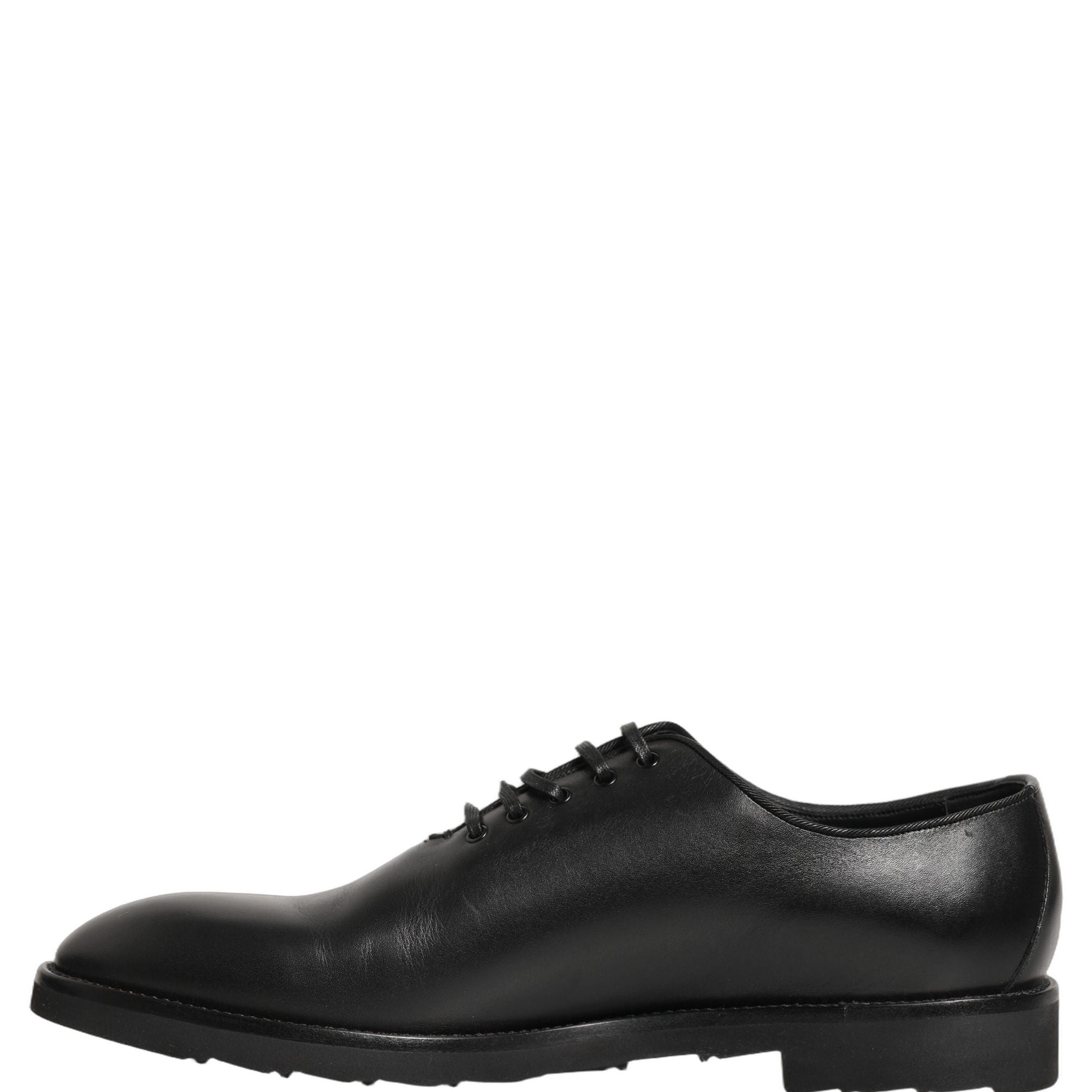 Dolce & Gabbana Black Leather Men Oxford Dress Formal Shoes