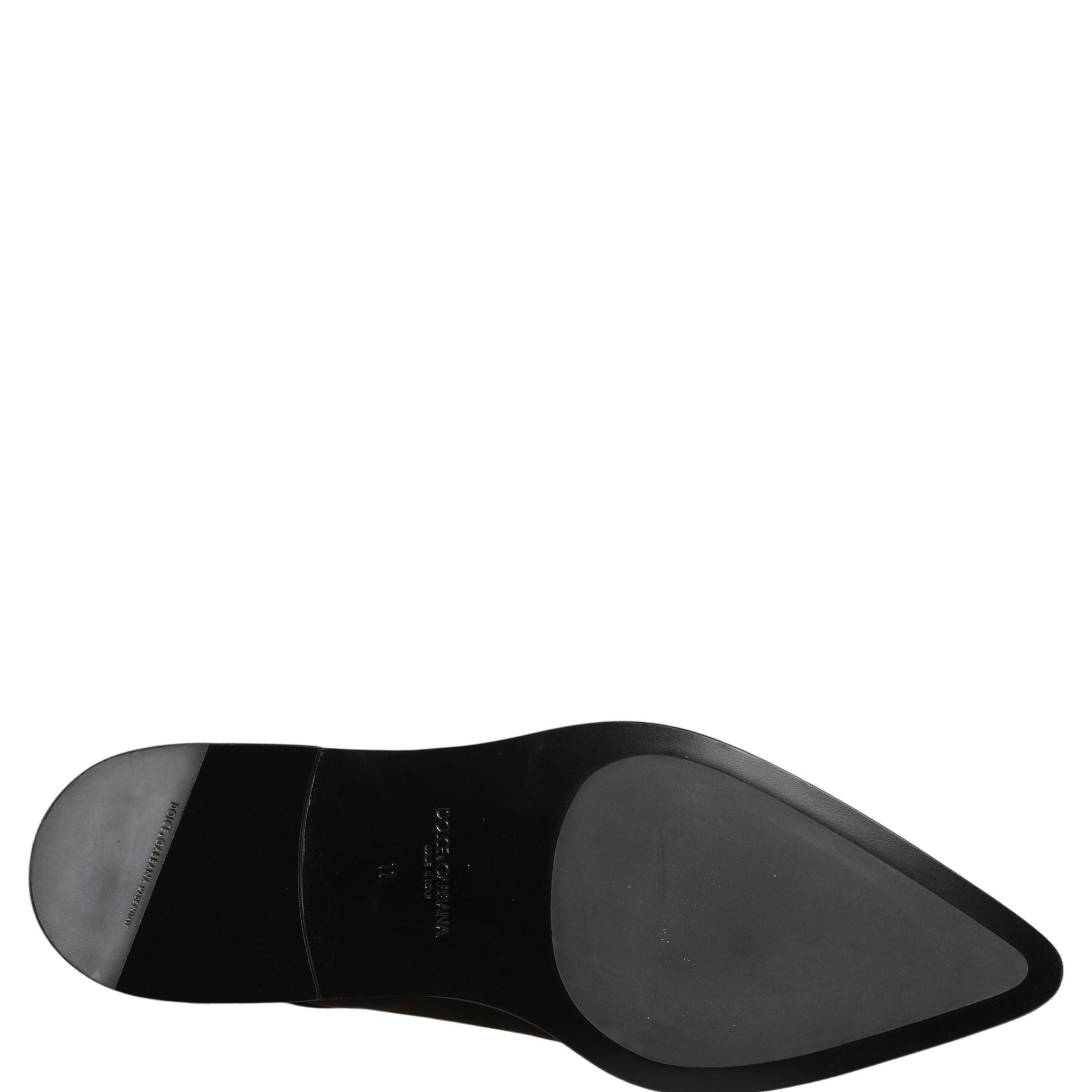 Dolce & Gabbana Black Leather Men Derby Dress Formal Shoes
