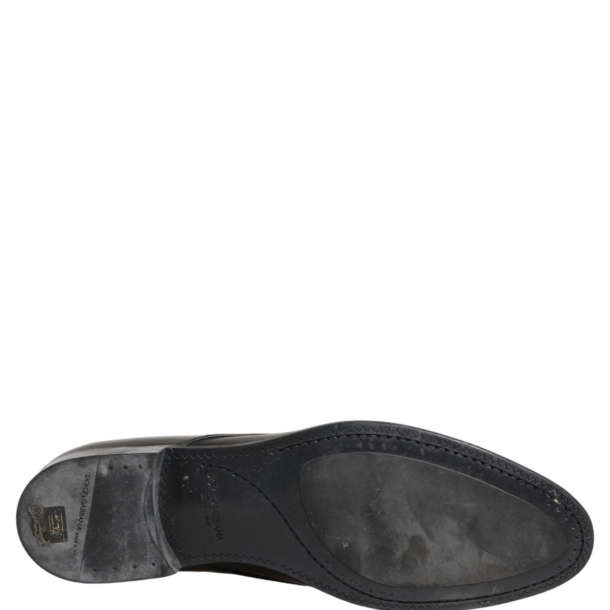 Dolce & Gabbana Dress Black Leather Lace Up Derby Shoes