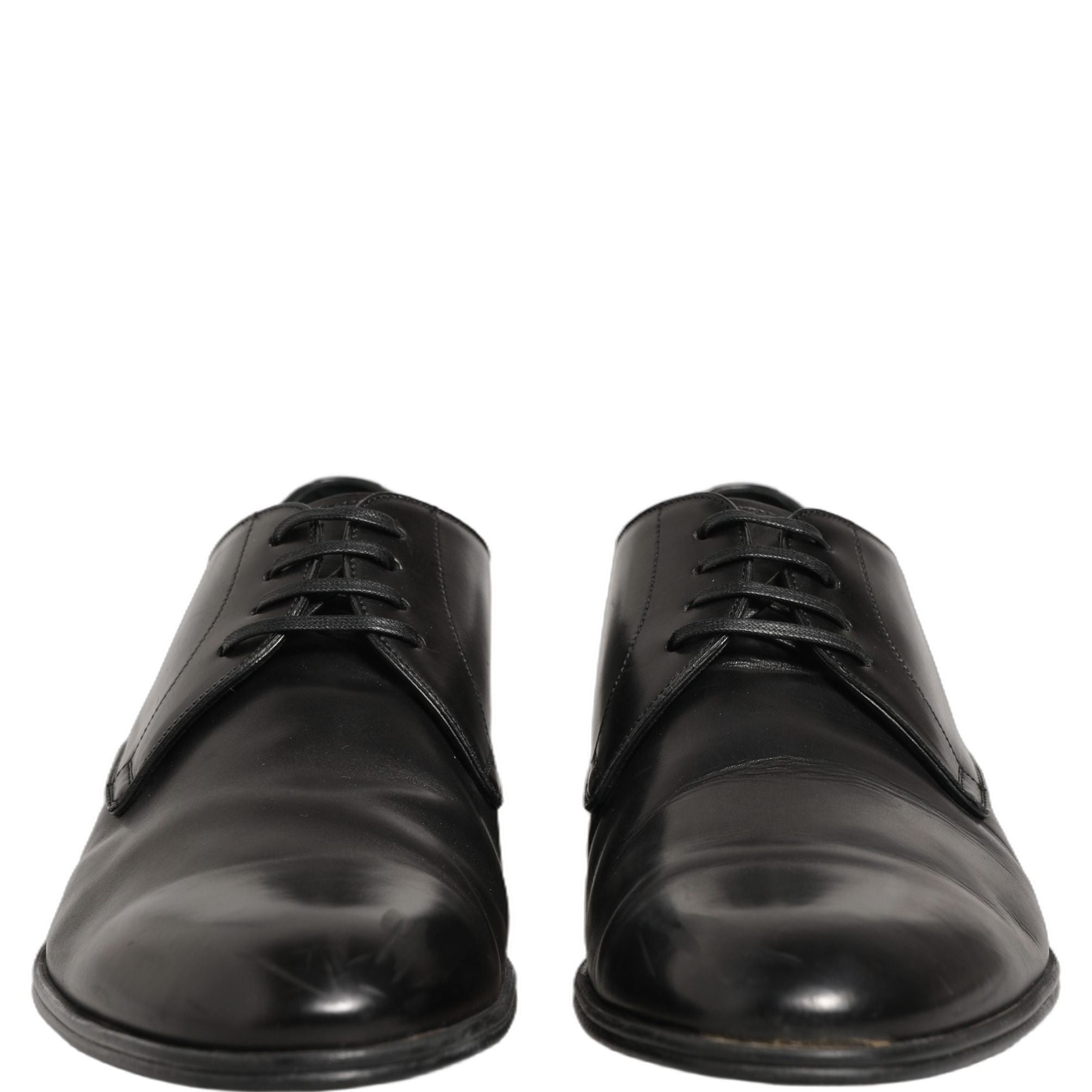 Dolce & Gabbana Dress Black Leather Lace Up Derby Shoes