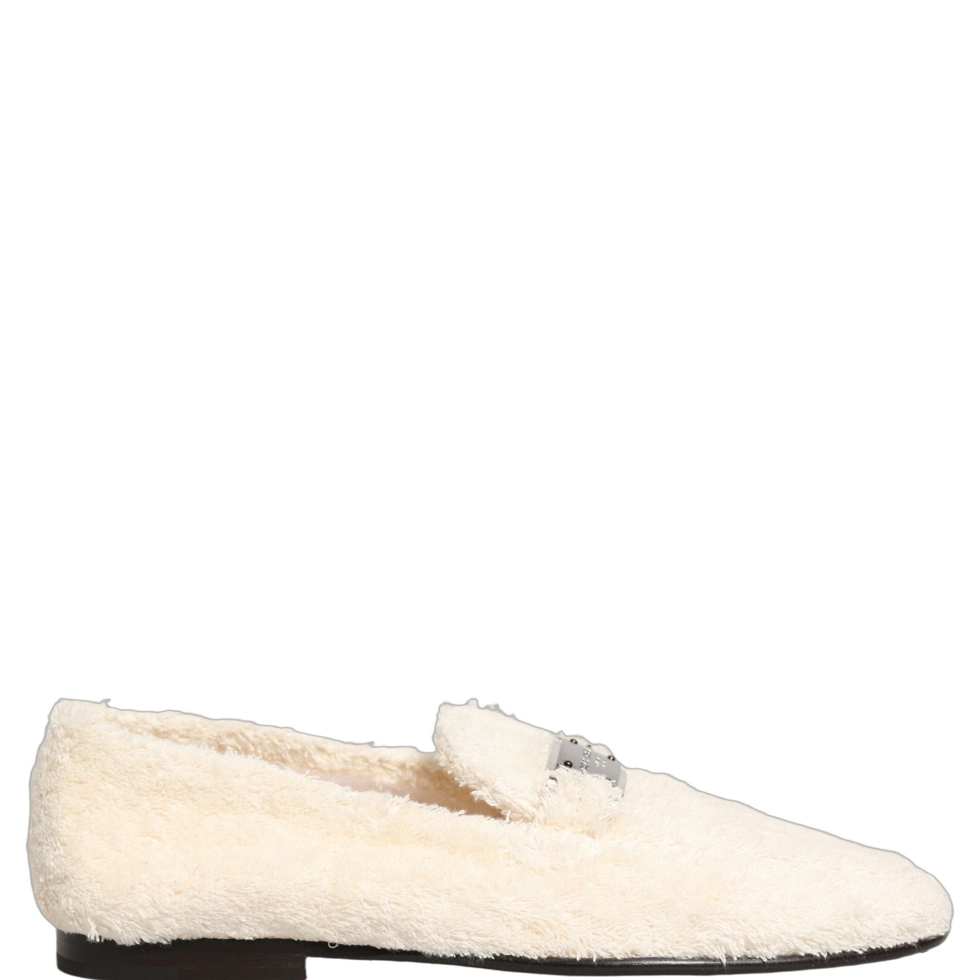 Dolce & Gabbana White Fur Shearling Men Dress Loafers Shoes