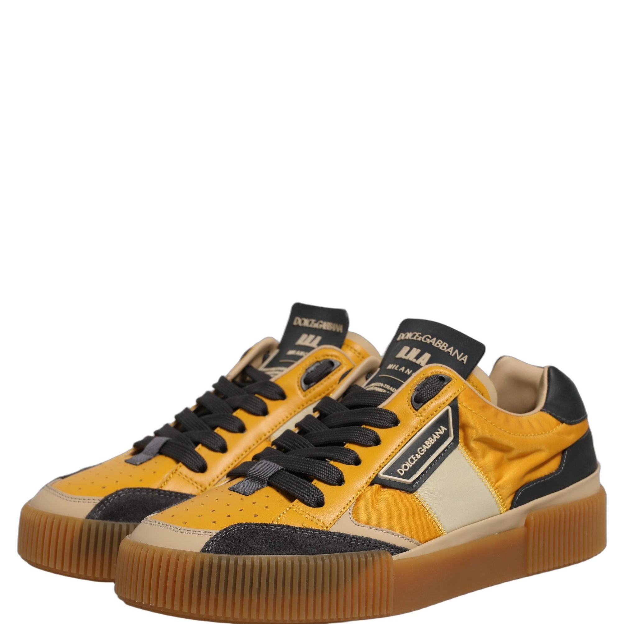 Dolce & Gabbana Multicolor MIAMI Low Top Men Sneakers Shoes