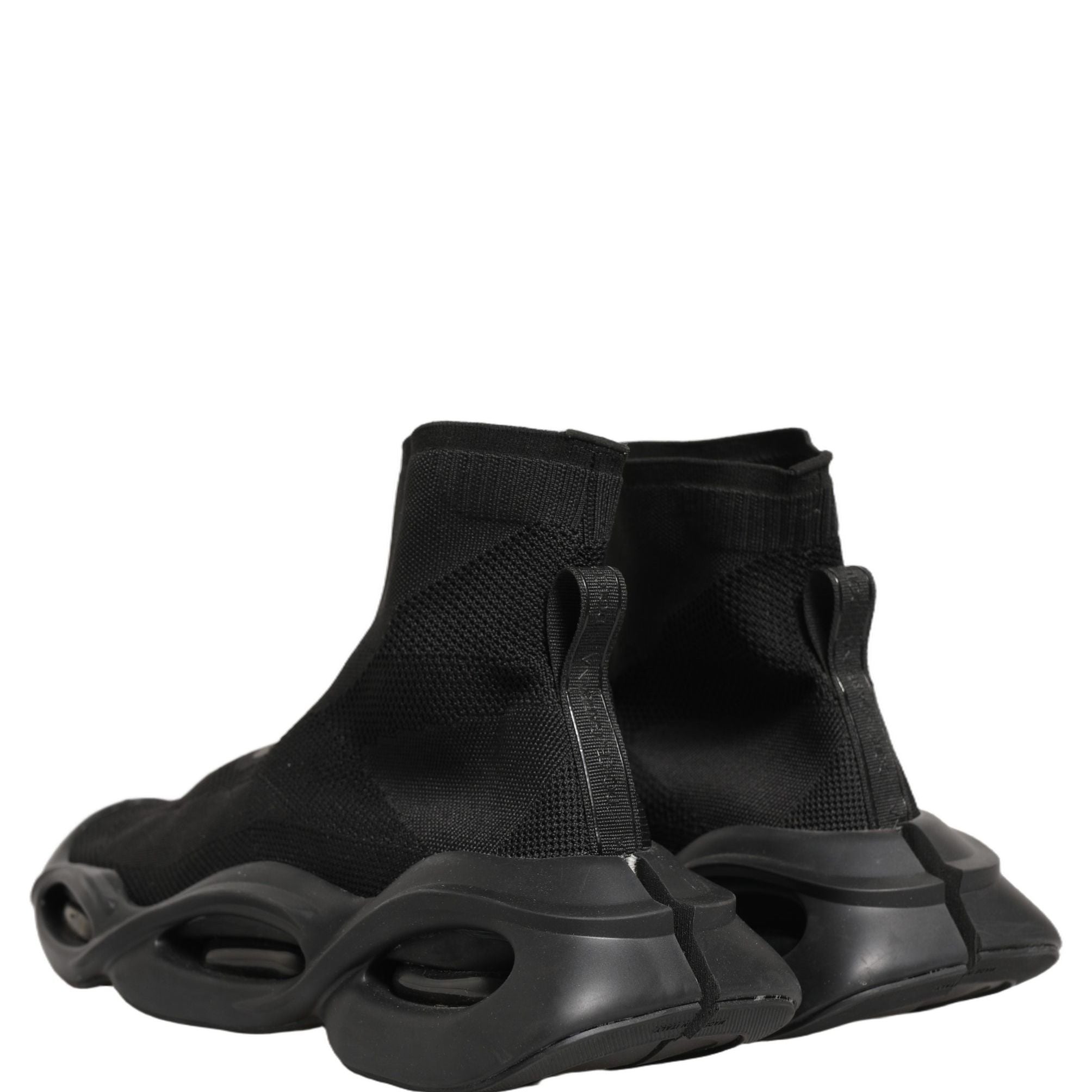 Dolce & Gabbana Black Slip On Wave Socks Men Sneakers Shoes