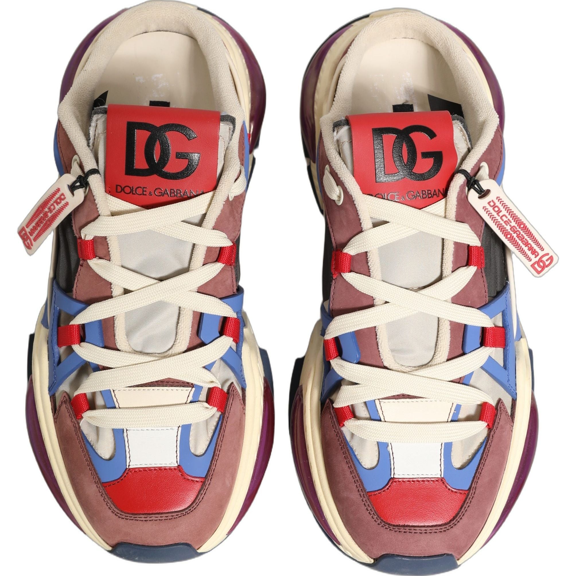 Dolce & Gabbana Multicolor Low Top Airmaster Sneakers Shoes