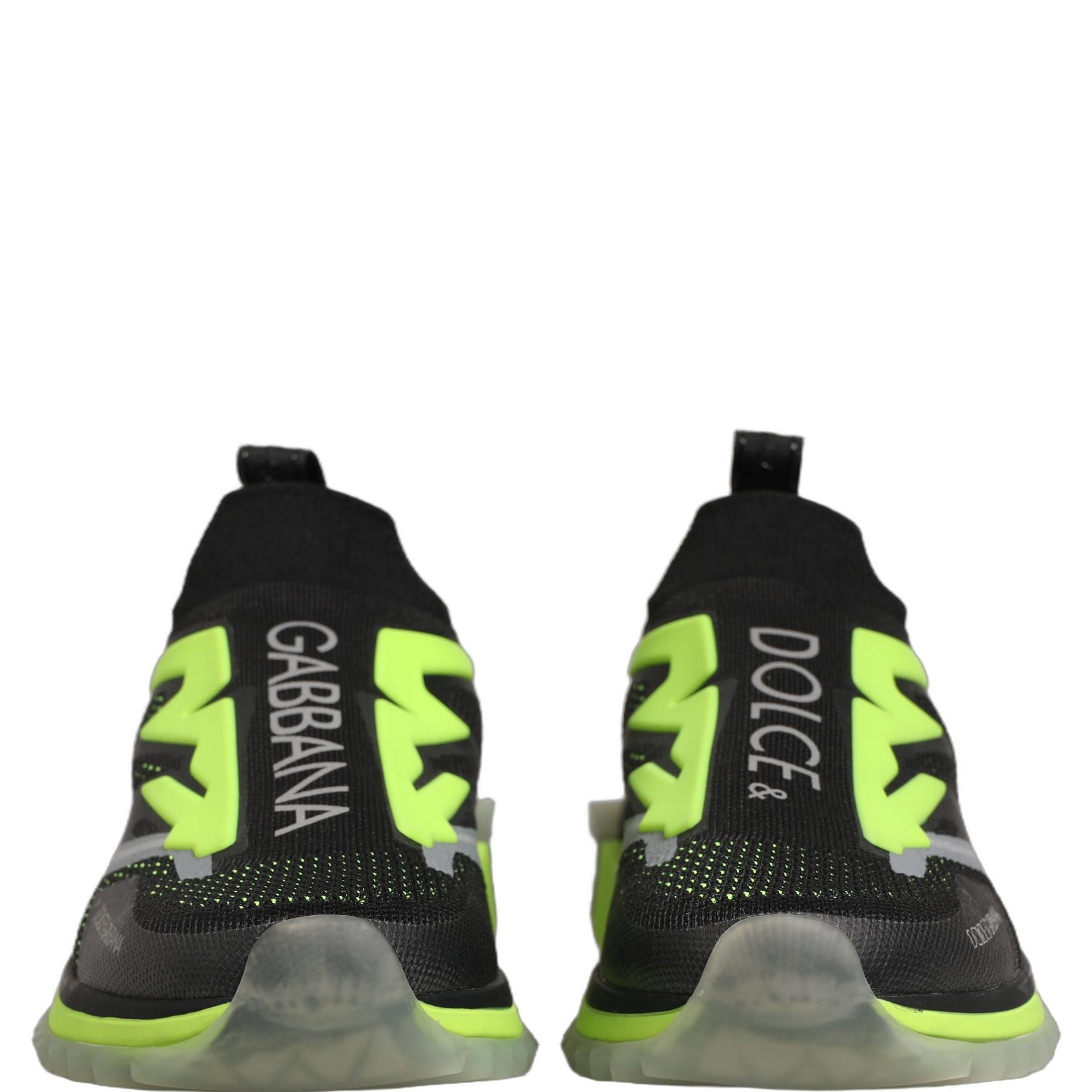 Dolce & Gabbana Black Green Sorrento Low Top Sneakers Shoes