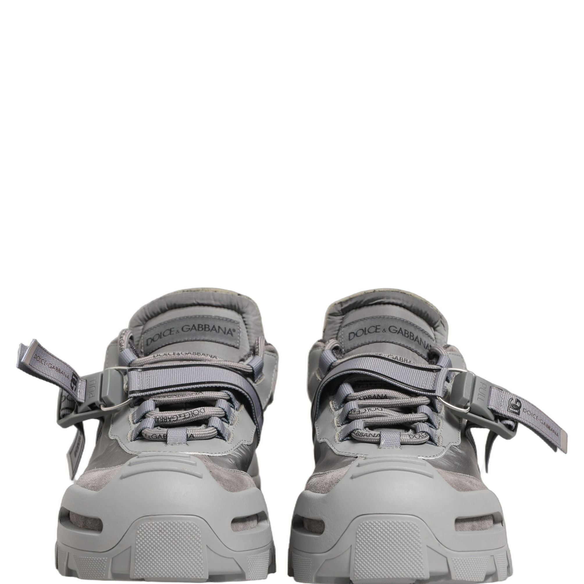 Dolce & Gabbana Gray Airmaster Panelled Low Top Men Sneakers Shoes