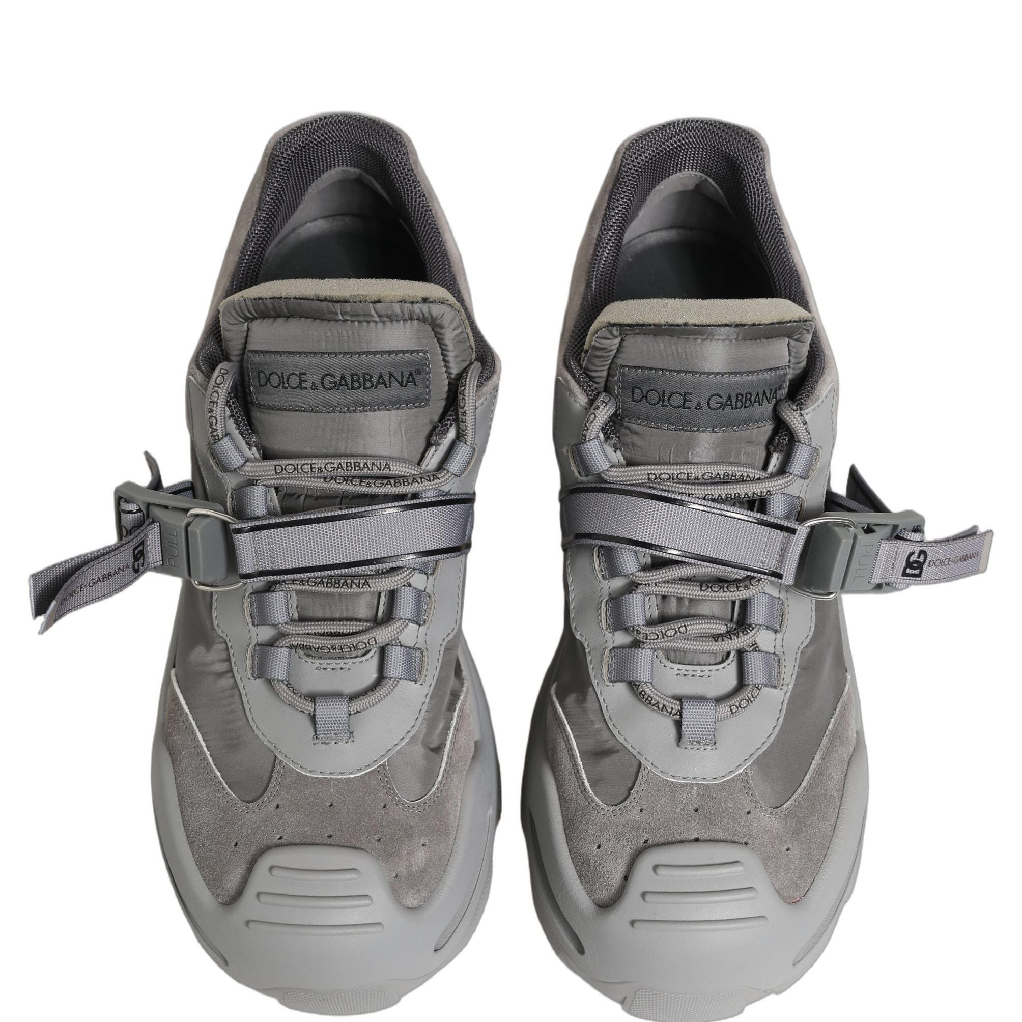 Dolce & Gabbana Gray Airmaster Panelled Low Top Men Sneakers Shoes