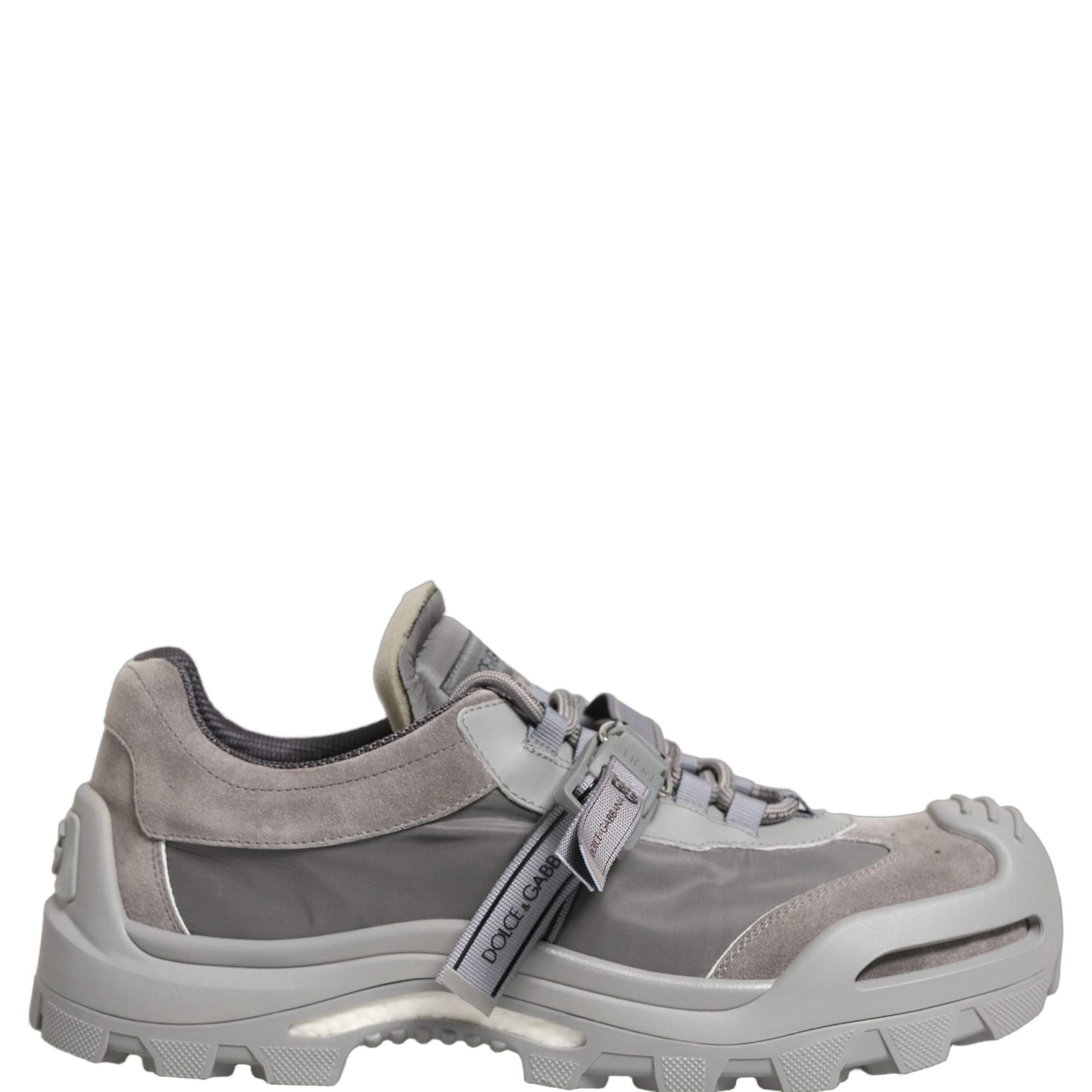 Dolce & Gabbana Gray Airmaster Panelled Low Top Men Sneakers Shoes