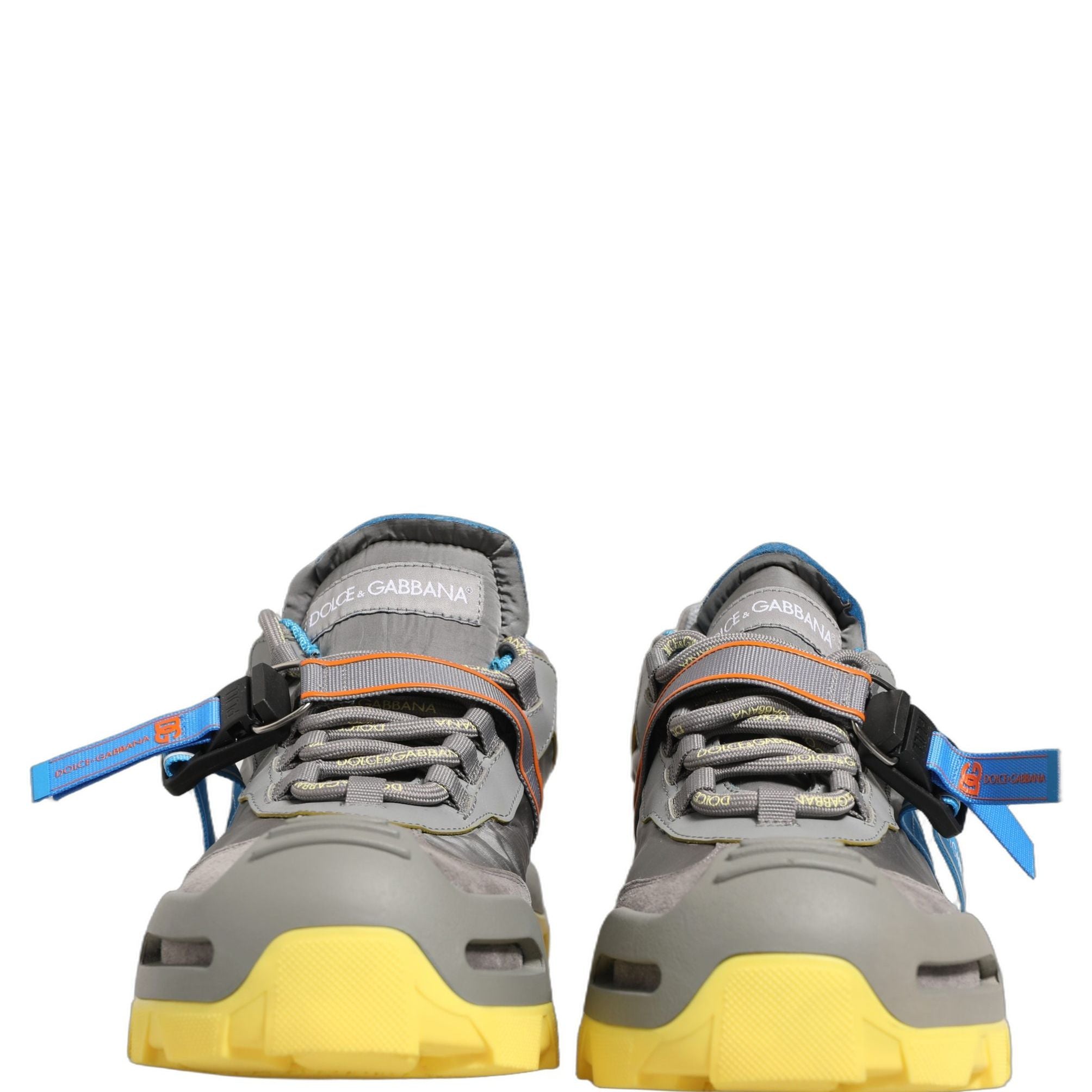 Dolce & Gabbana Gray Airmaster Panelled Low Top Men Sneakers Shoes