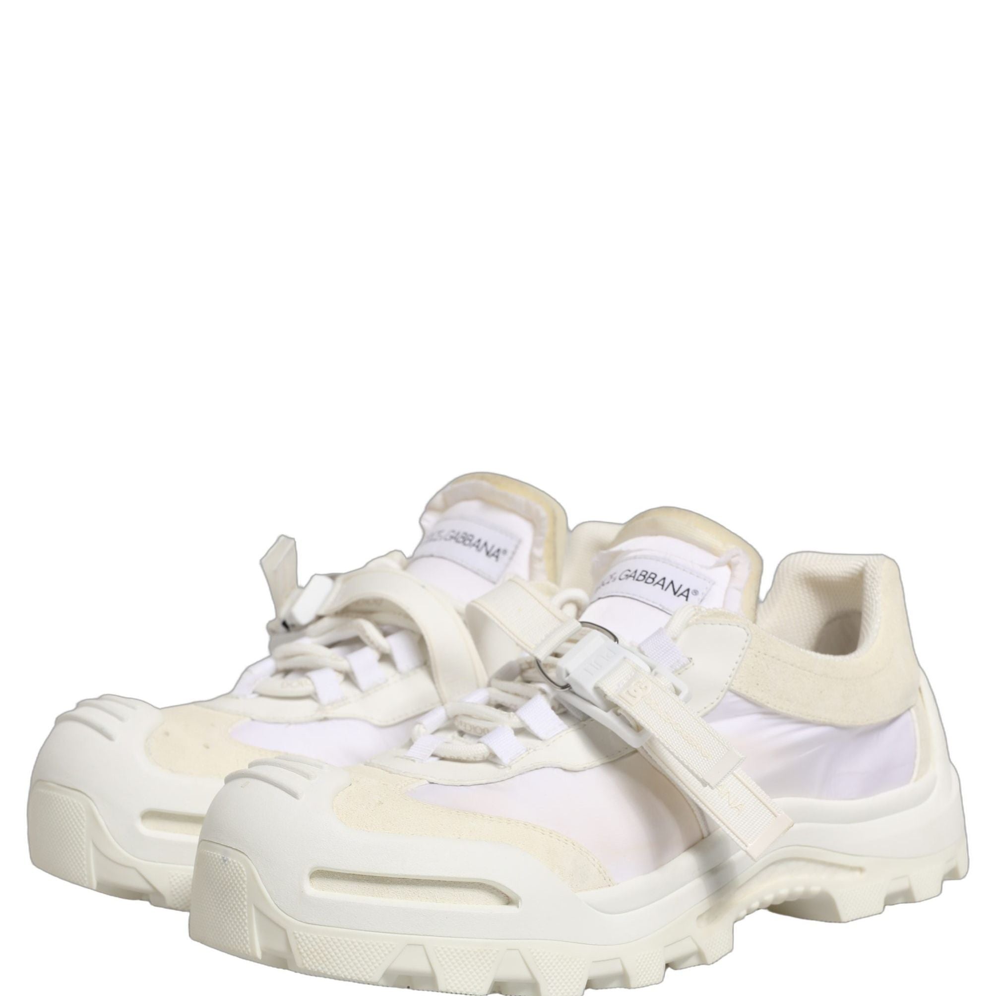 Dolce & Gabbana White Airmaster Panelled Low Top Men Sneakers Shoes