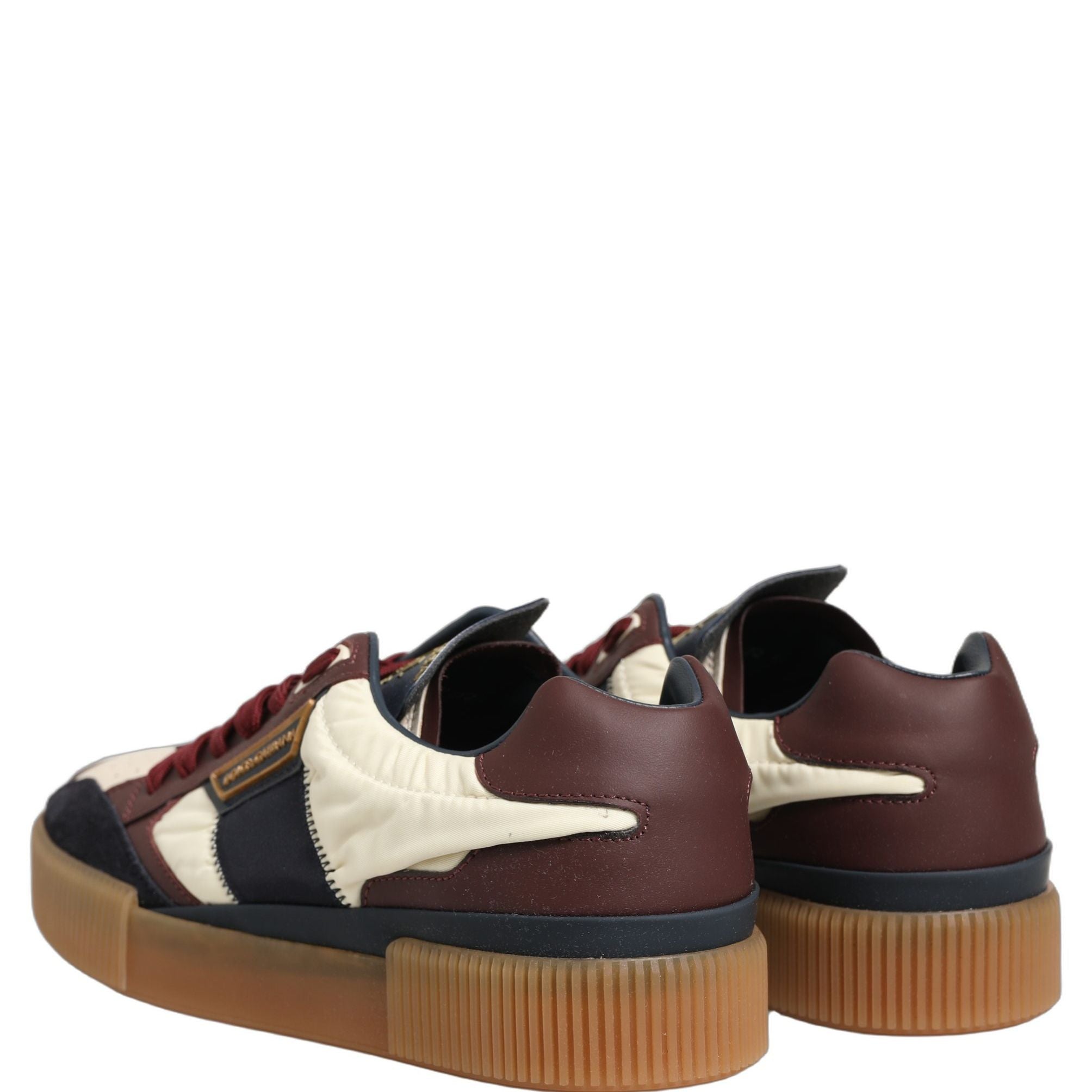 Dolce & Gabbana Multicolor Leather MIAMI Low Top Men Sneakers Shoes