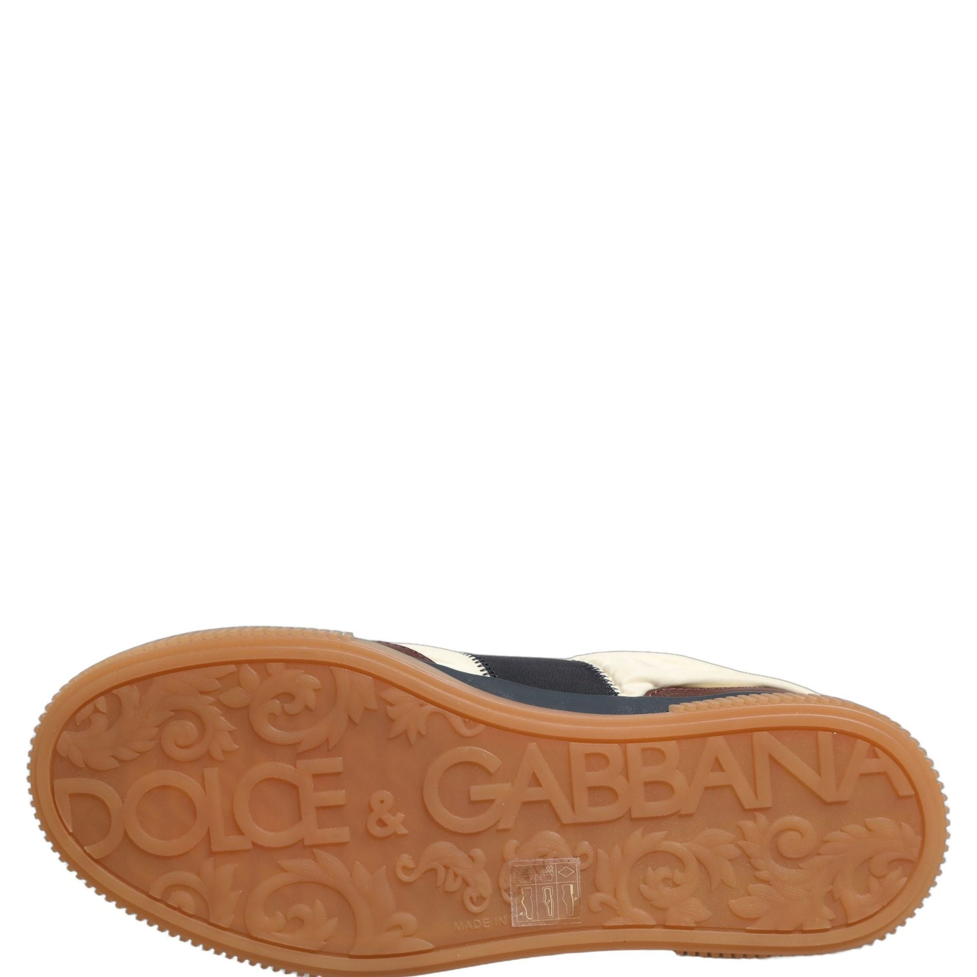 Dolce & Gabbana Multicolor Leather MIAMI Low Top Men Sneakers Shoes