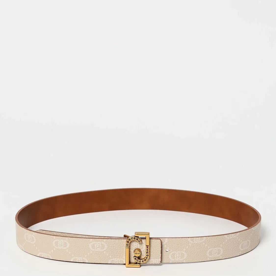 Liu Jo Beige Leather Regular Belt