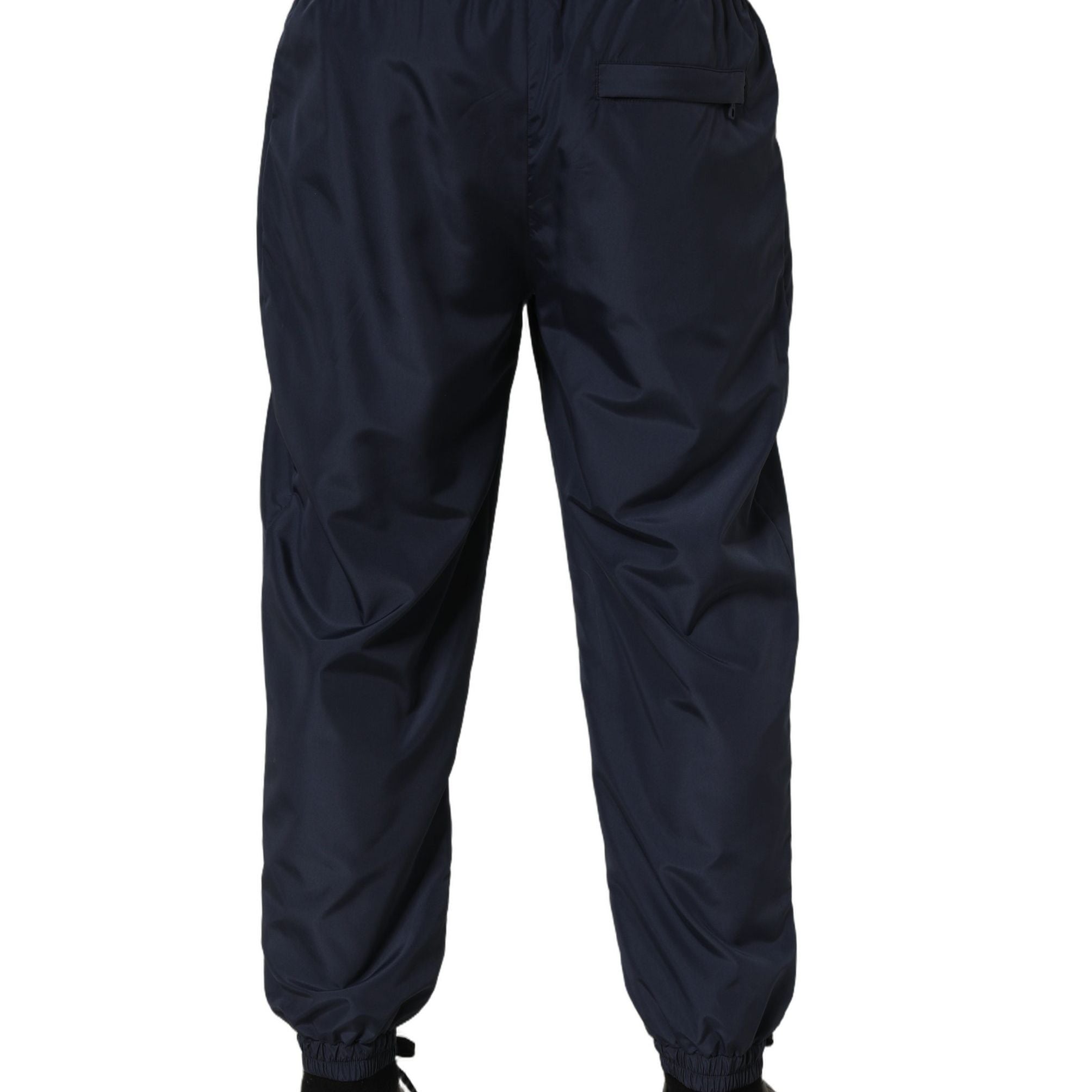 Dolce & Gabbana Dark Blue Polyester Jogger Sweatpants Pants