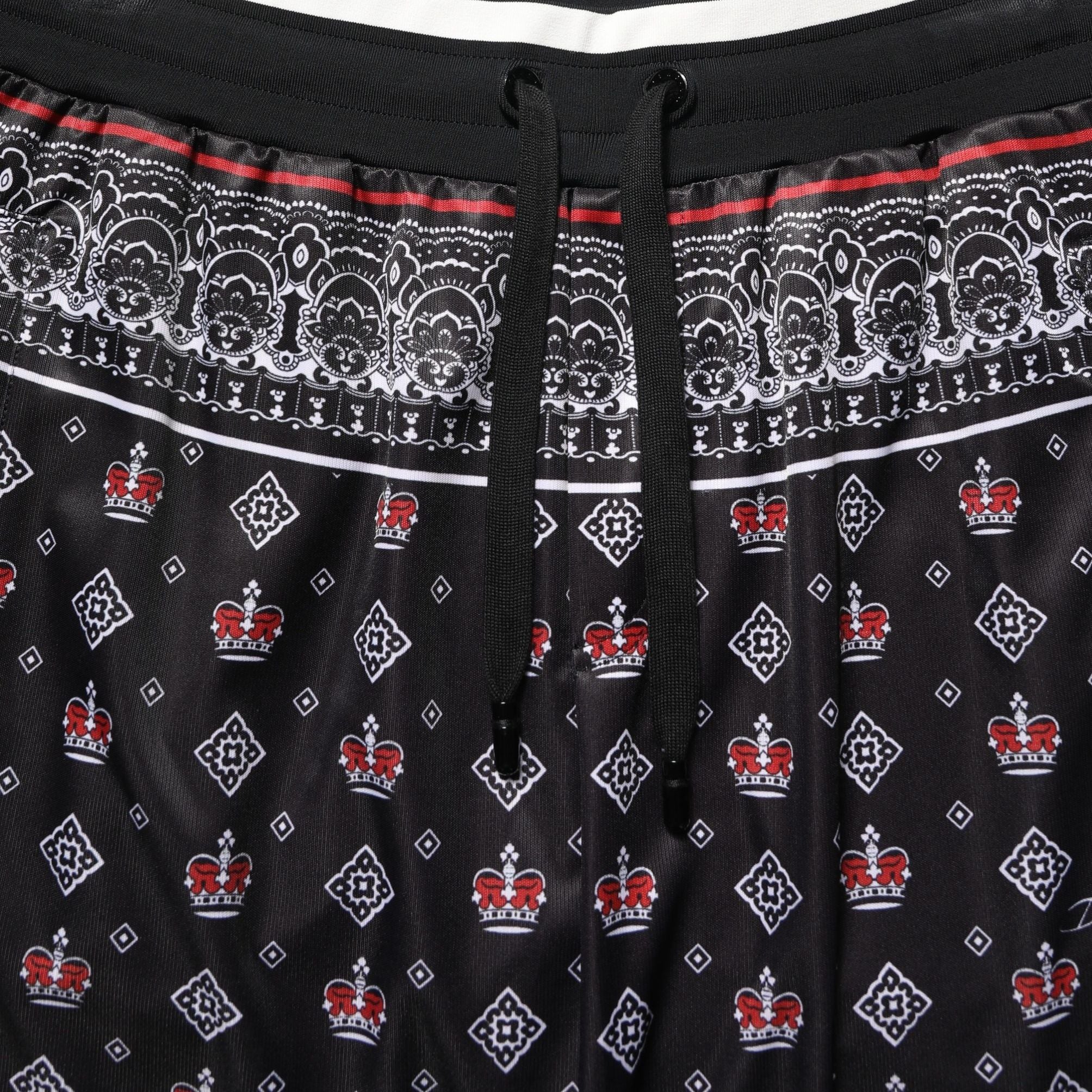 Dolce & Gabbana Black Bandana Crown Jogger Men Trouser Pants