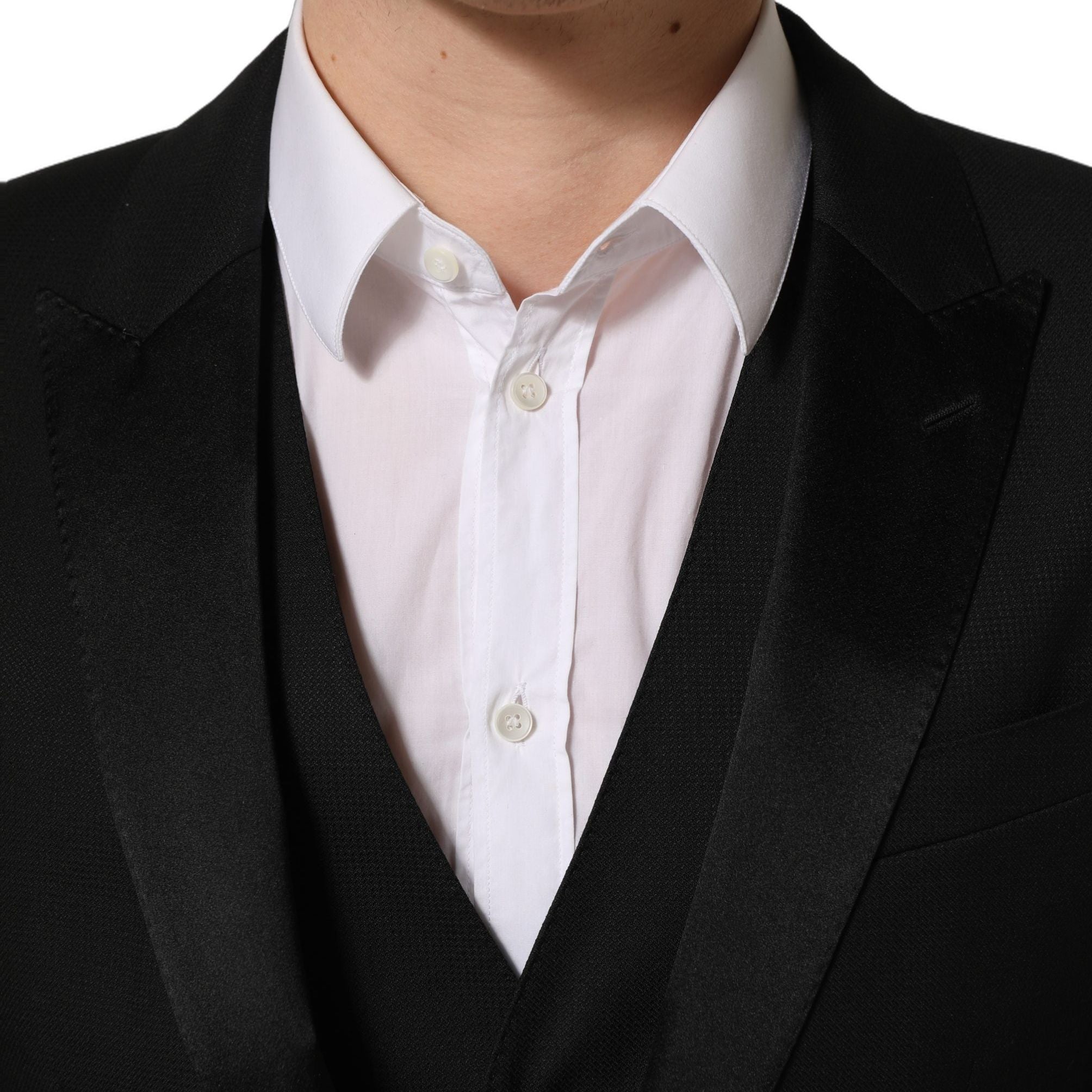 Dolce & Gabbana Black MARTINI Slim Fit Formal 3 Piece Suit