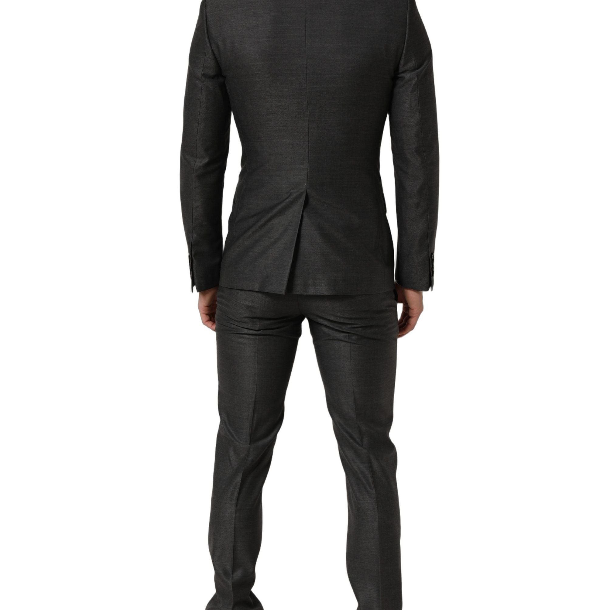 Dolce & Gabbana Gray MARTINI Slim Fit Formal 3 Piece Suit