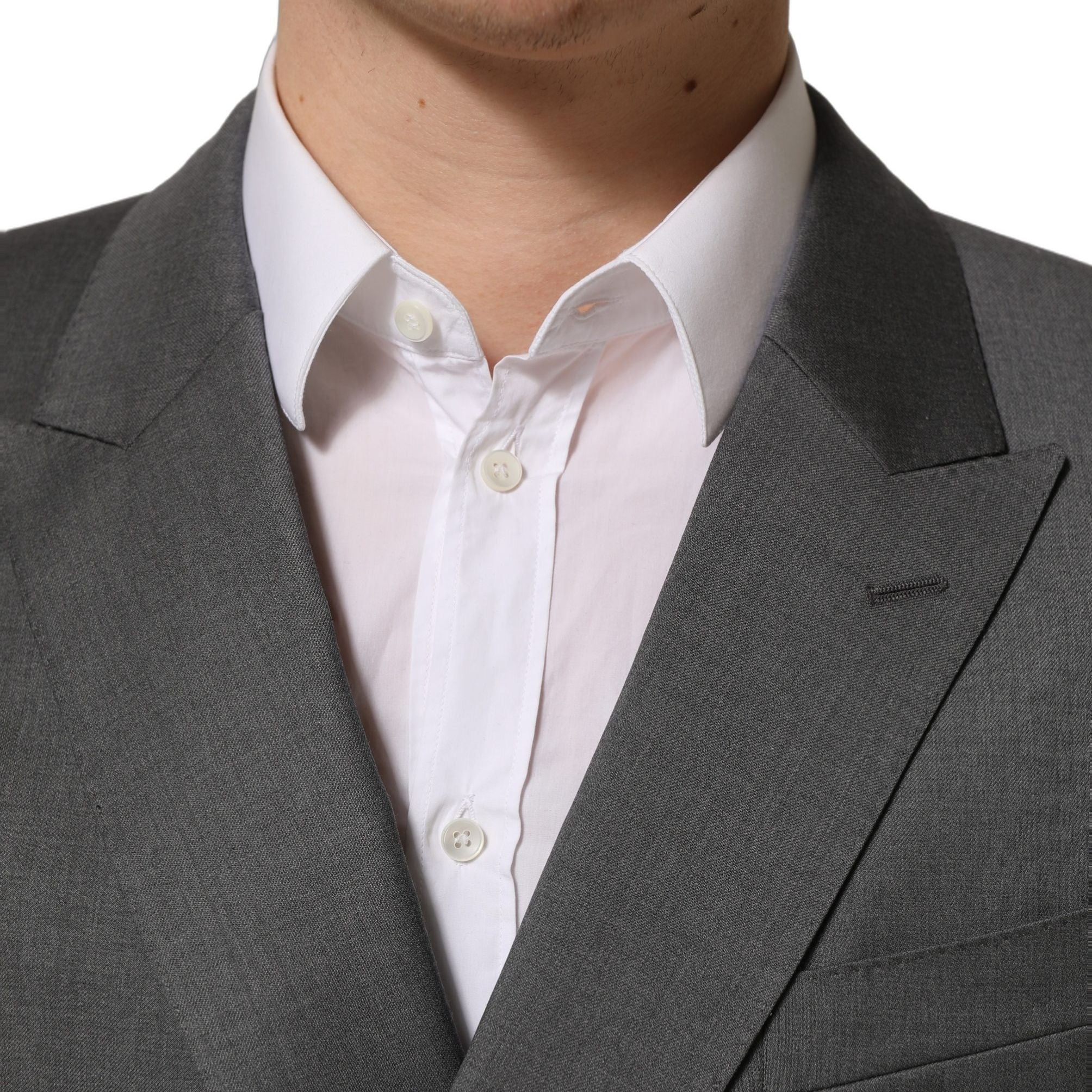 Dolce & Gabbana Gray MARTINI Slim Fit Formal 2Piece Men Suit
