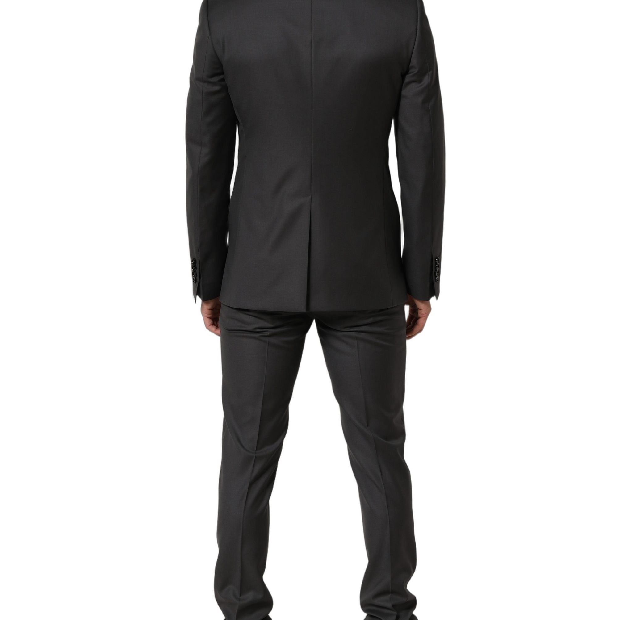 Dolce & Gabbana Gray MARTINI Slim Fit Formal 2Piece Men Suit