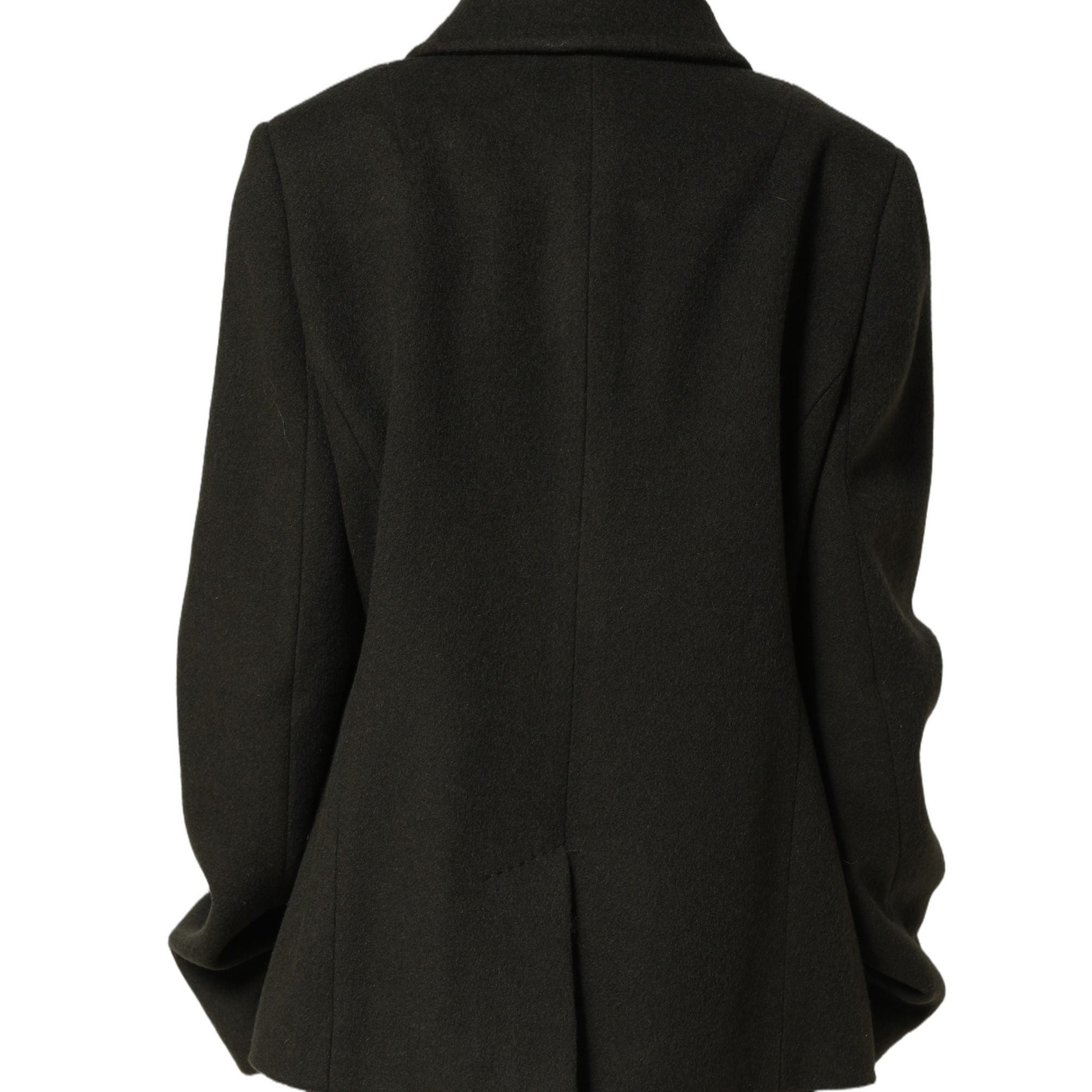 Dolce & Gabbana Dark Green Double Breasted Peacoat Jacket