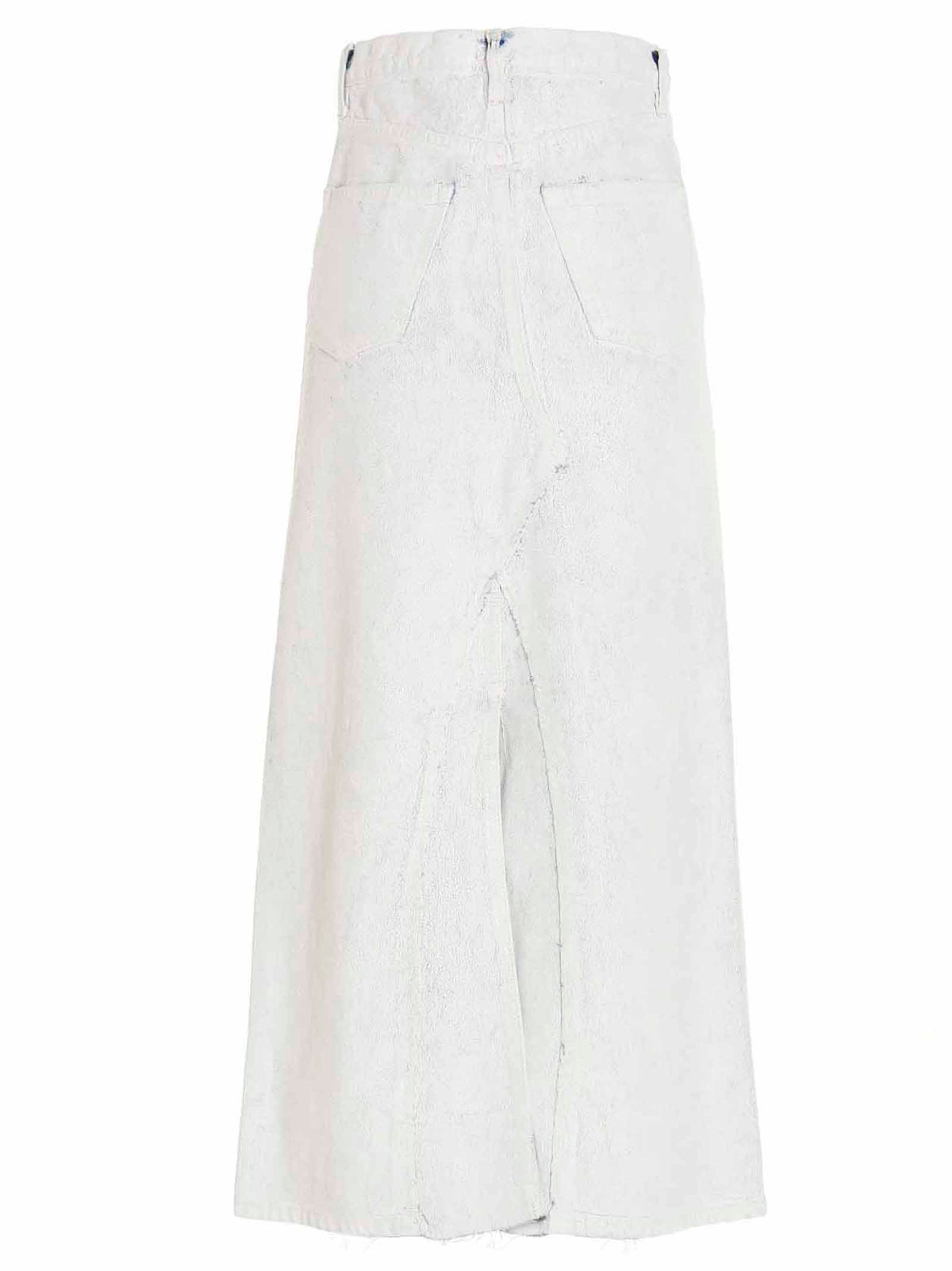 Maison Margiela White Cotton Mini Skirt