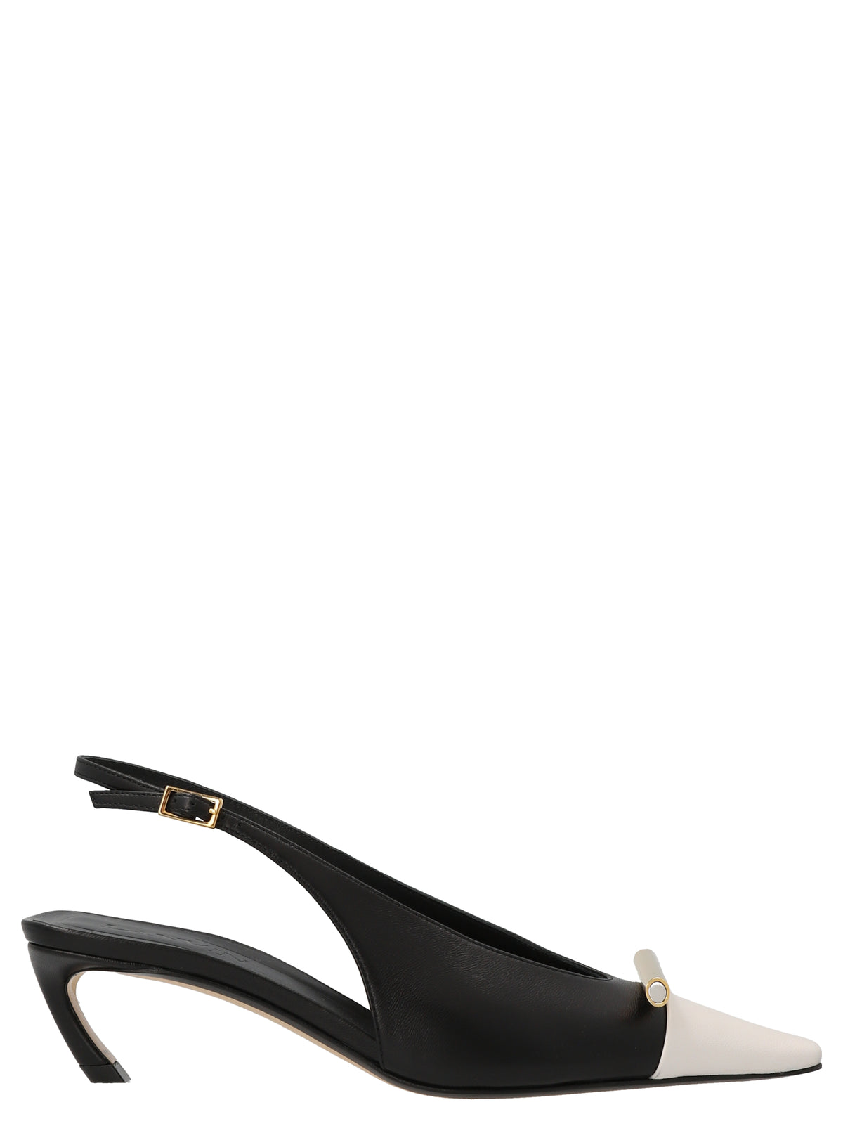 Lanvin Bicolor Goatskin Mid Heel Pumps