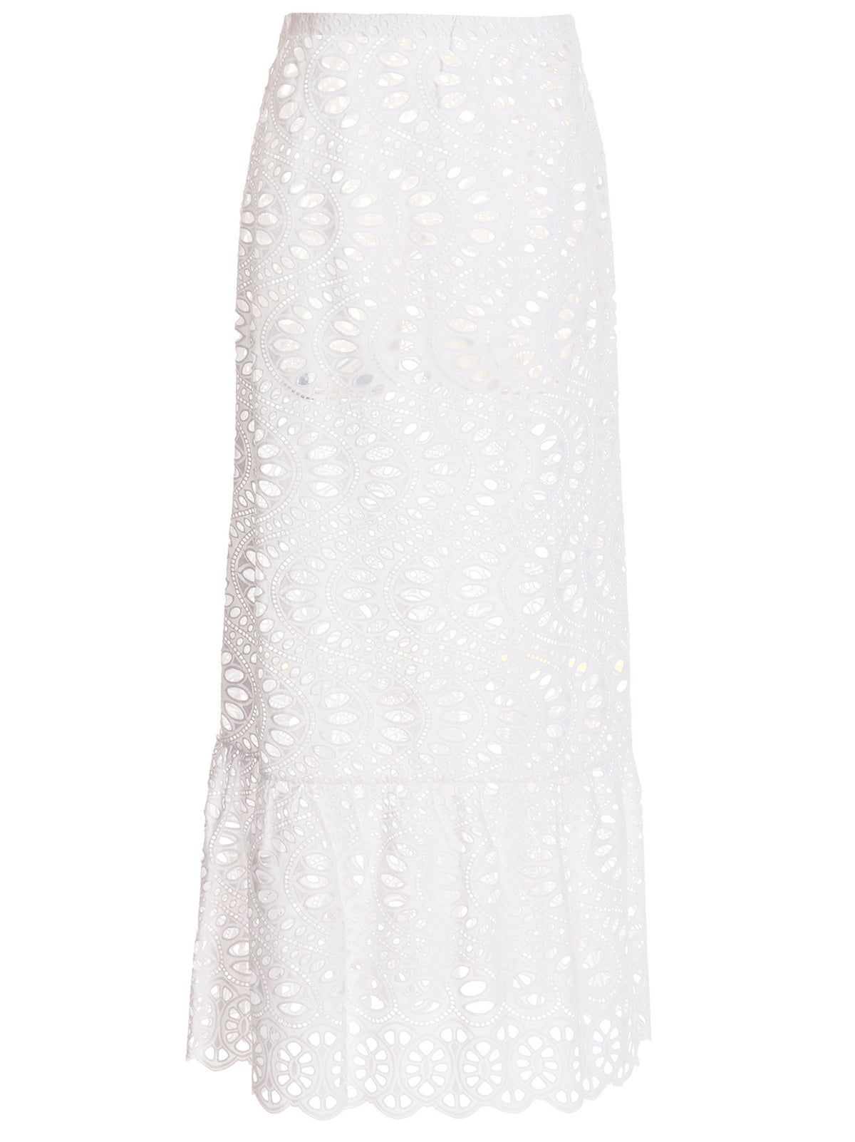 Giambattista Valli White Cotton Mini Skirt