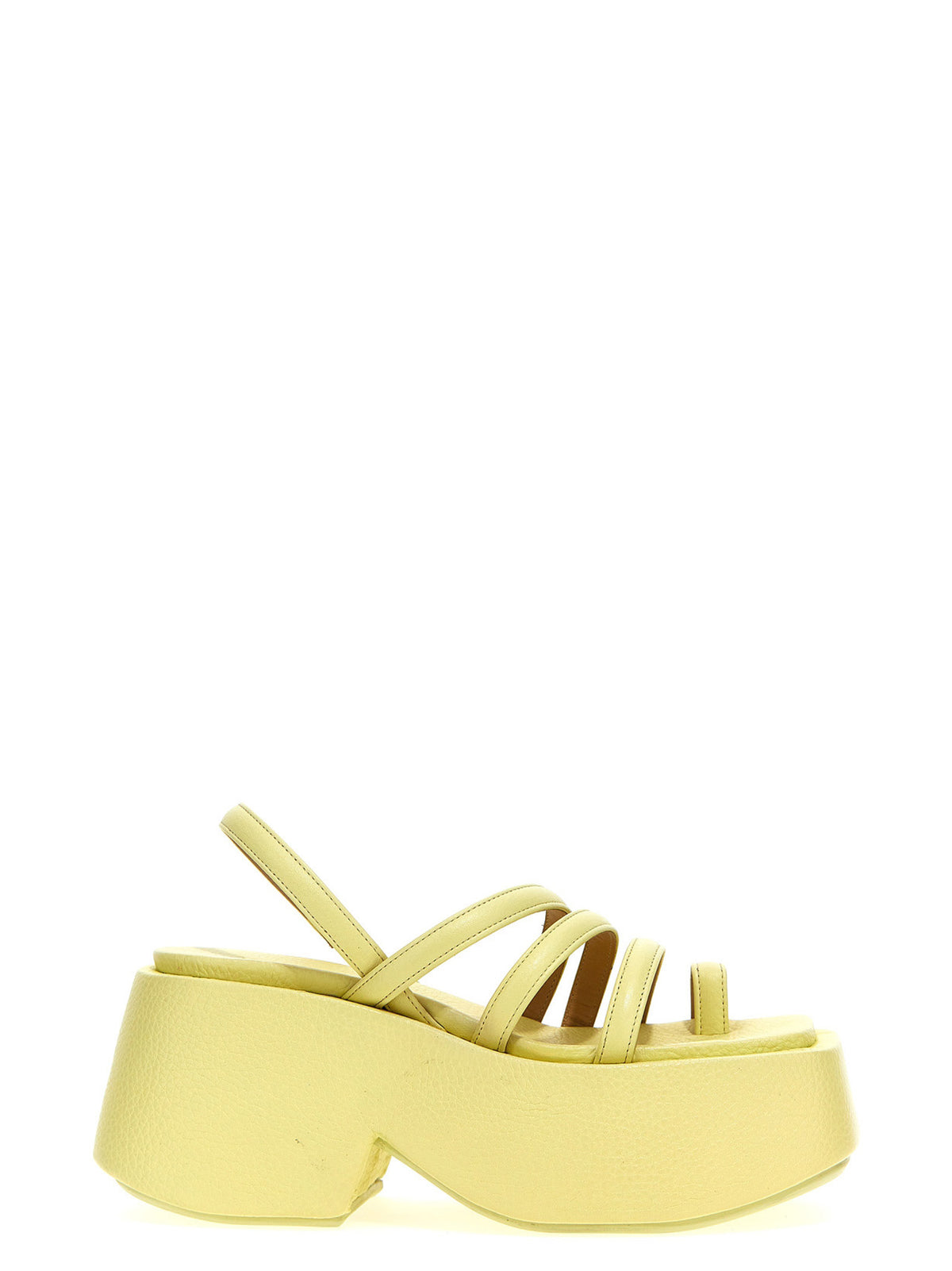 Marsell Multicolor Calfskin Stiletto Heel Sandals