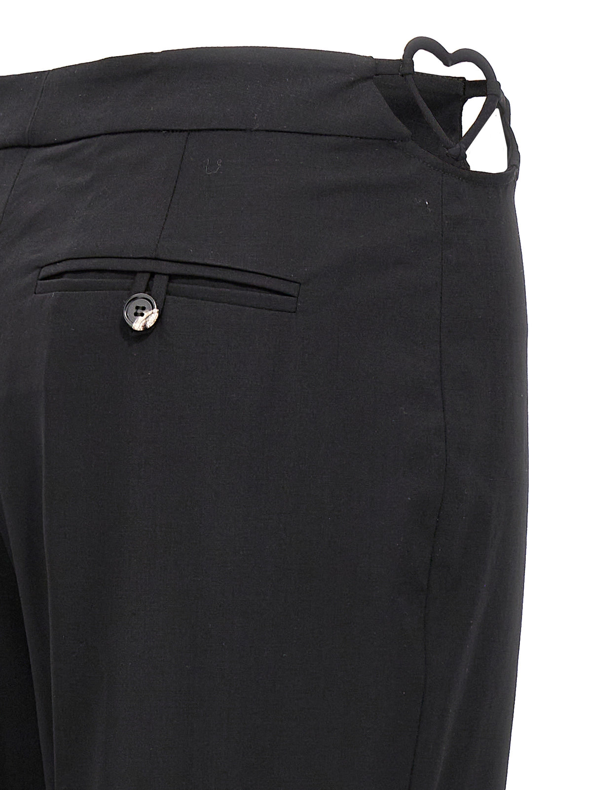 Nensi Dojaka Black Virgin Wool Dress Pants