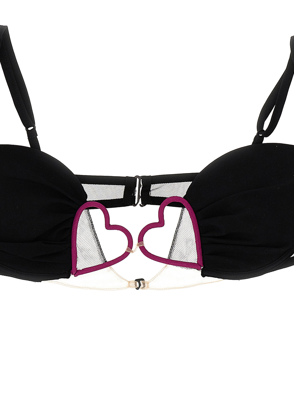 Nensi Dojaka Black Polyamide Bra