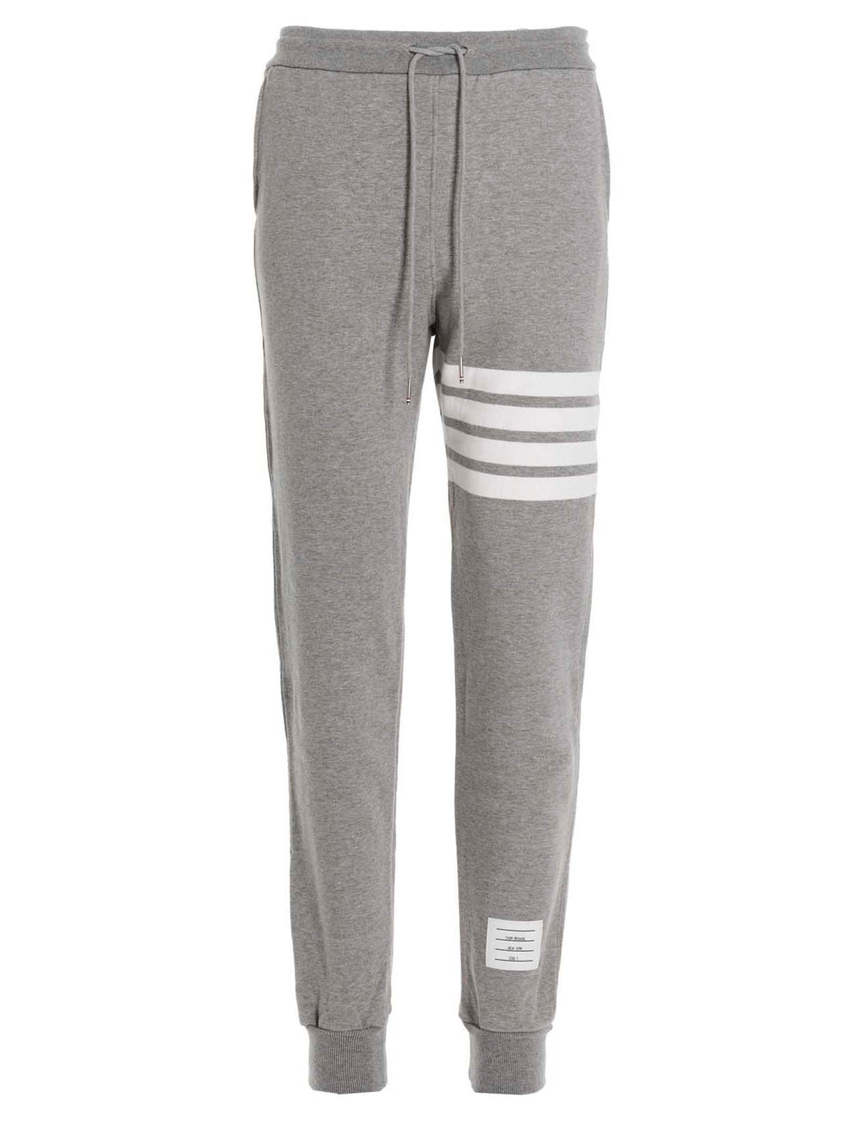 Thom Browne Gray Cotton Joggers (Workout Pants)