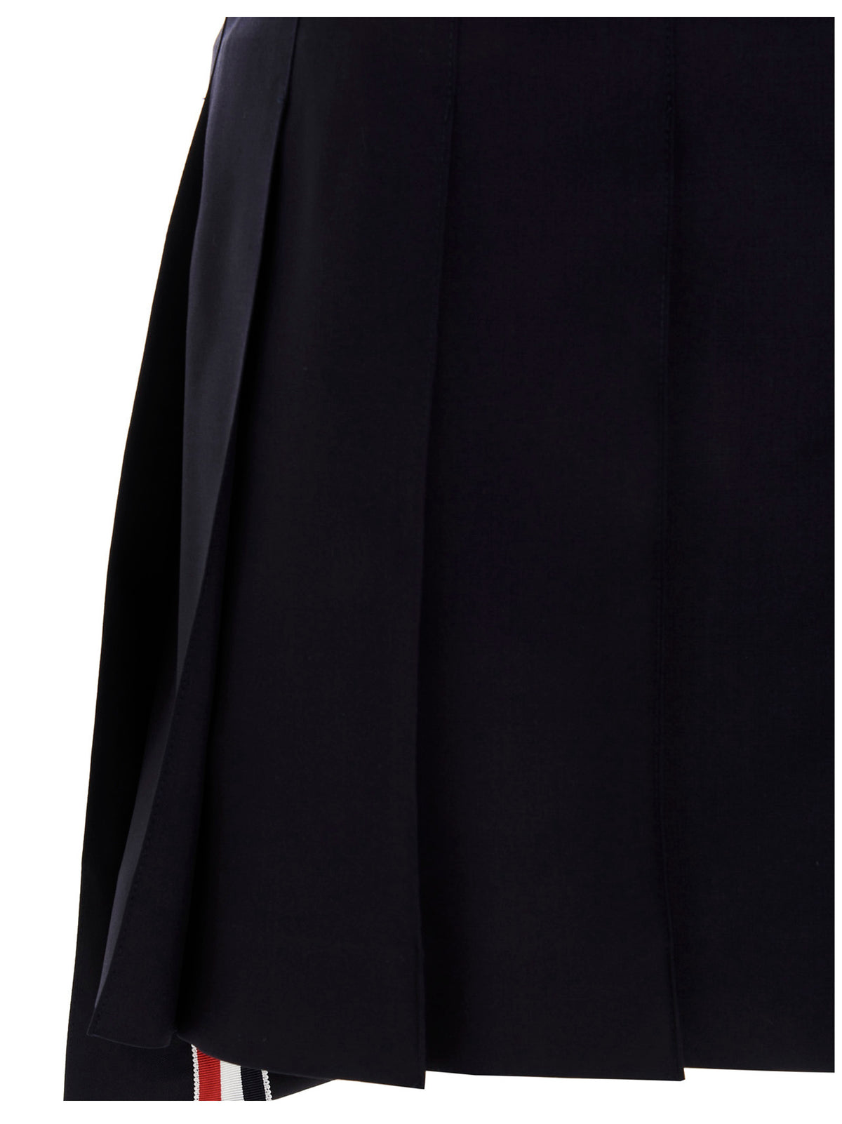 Thom Browne Blue Wool Long Skirt