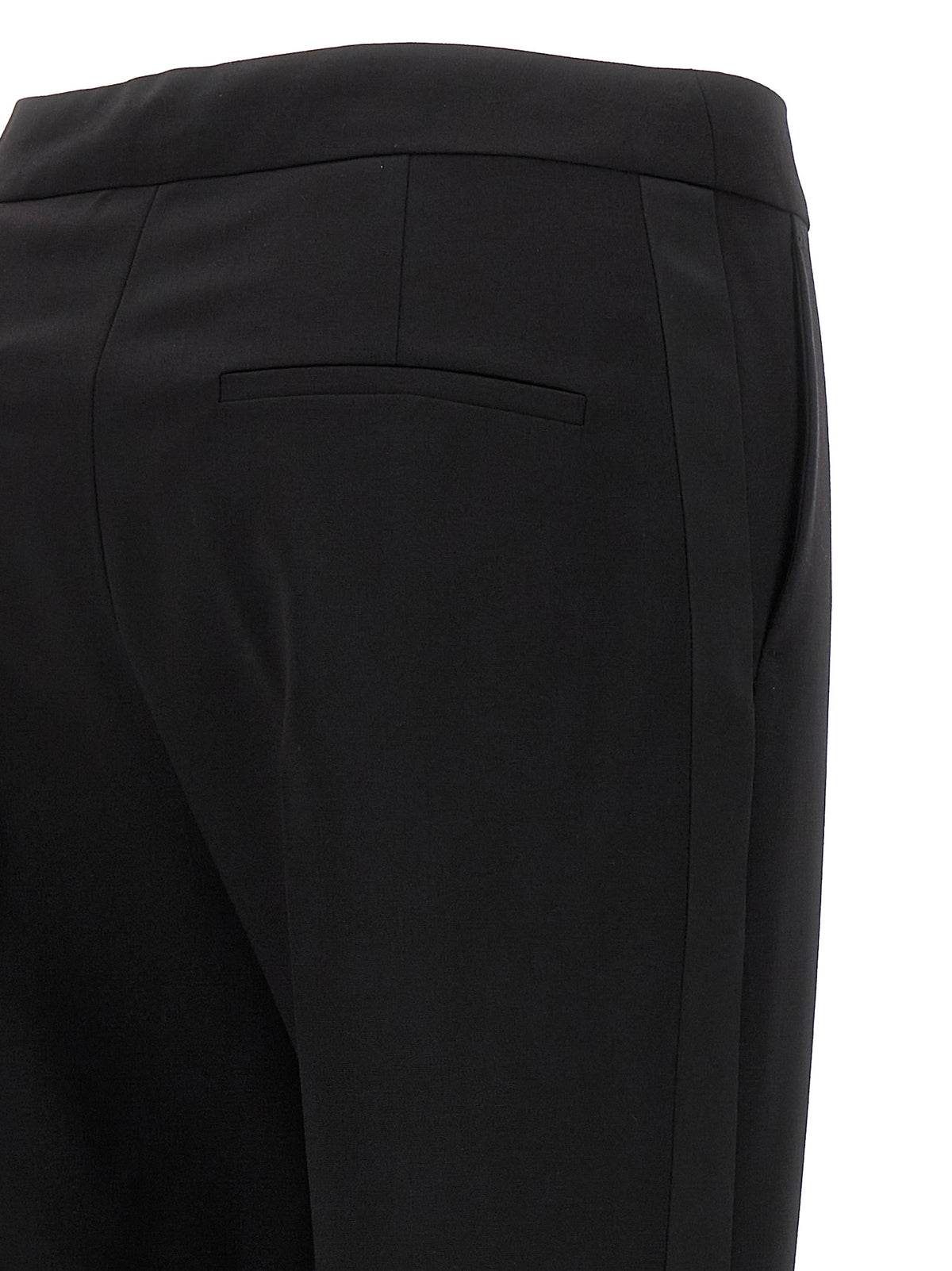 Max Mara Black Virgin Wool Dress Pants