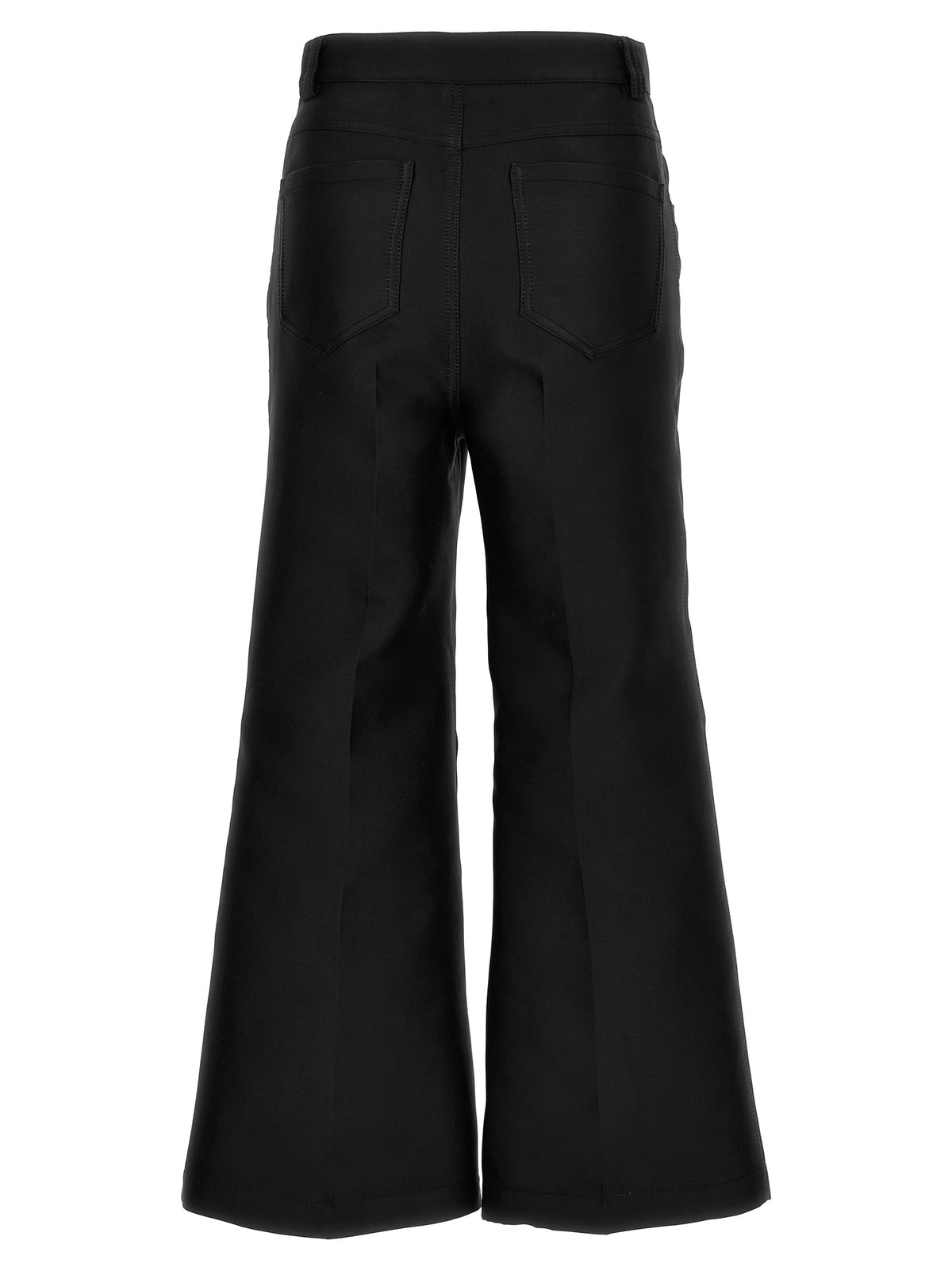 Giambattista Valli Black Polyester Flared Pants