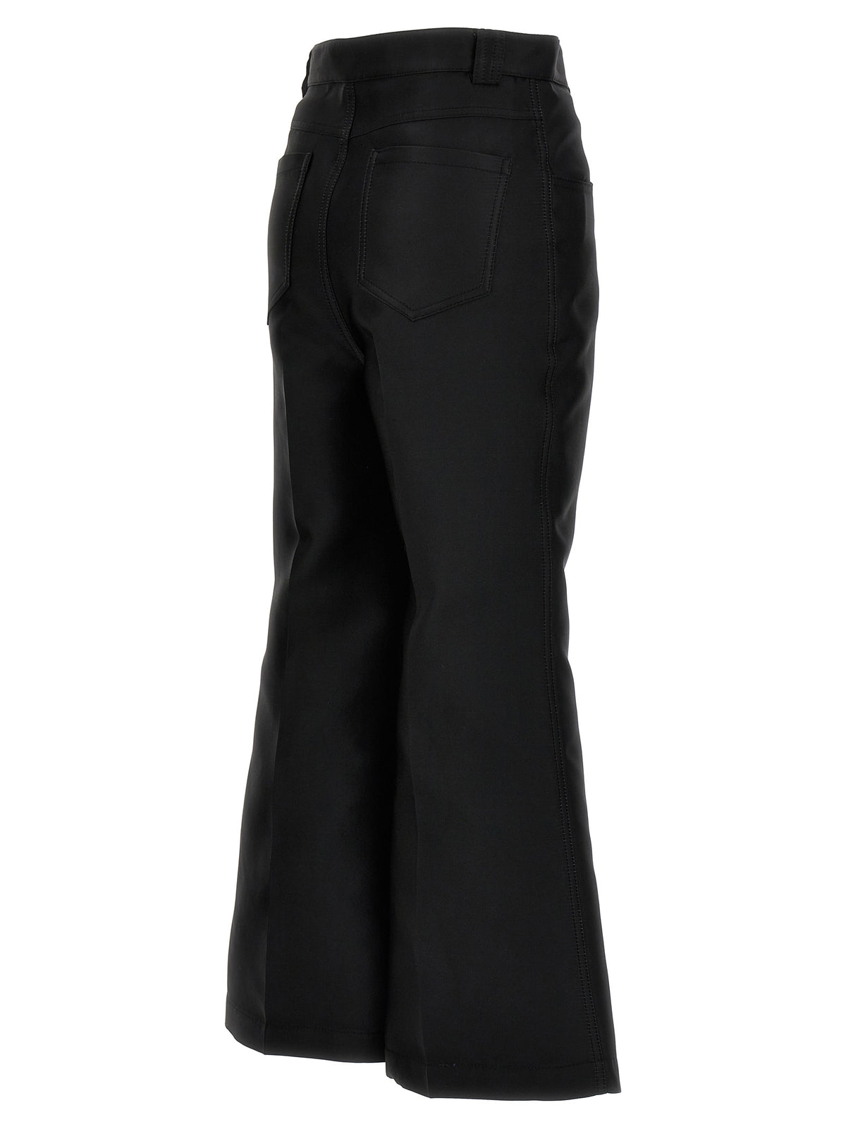 Giambattista Valli Black Polyester Flared Pants