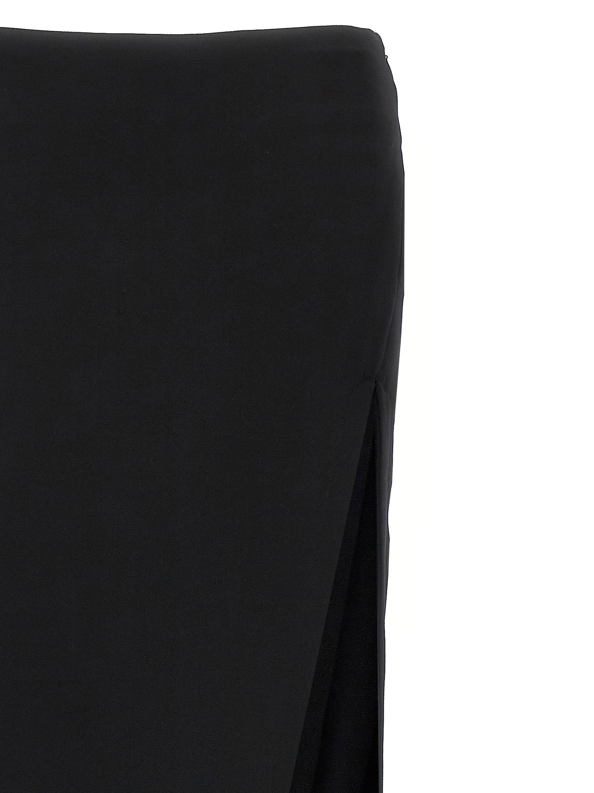 Ann Demeulemeester Black Lamb Leather Mini Skirt